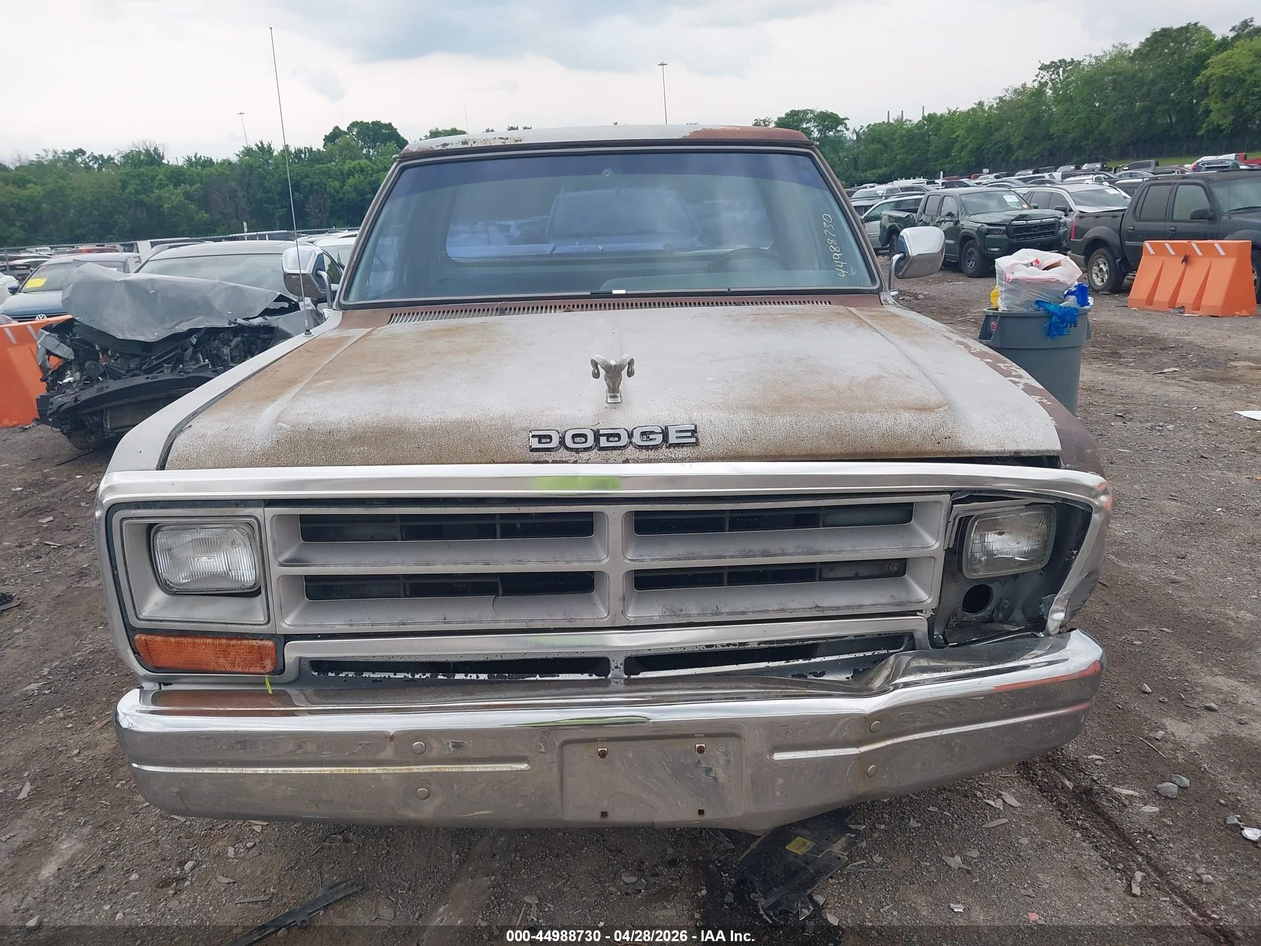 1989 Dodge D-series D100 Light Blue vin: 1B7FE06Y4KS015133