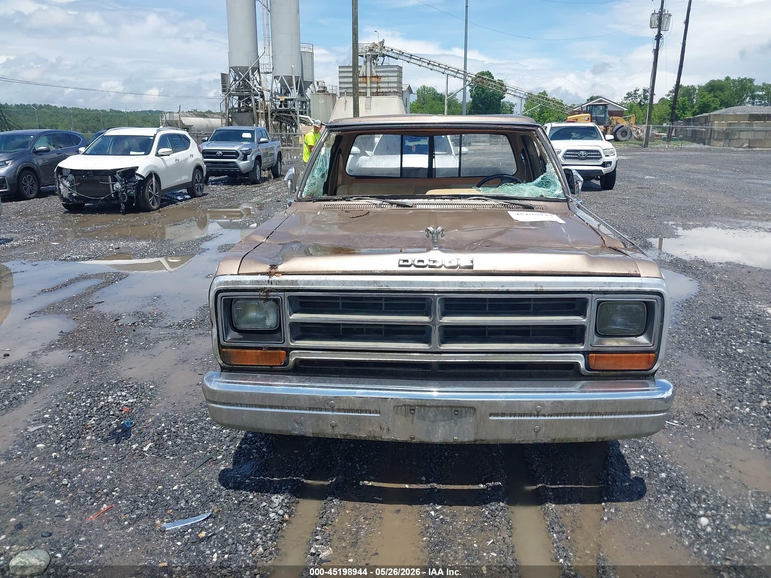 1989 Dodge D-series D150 Brown vin: 1B7FE16Y2KS070296