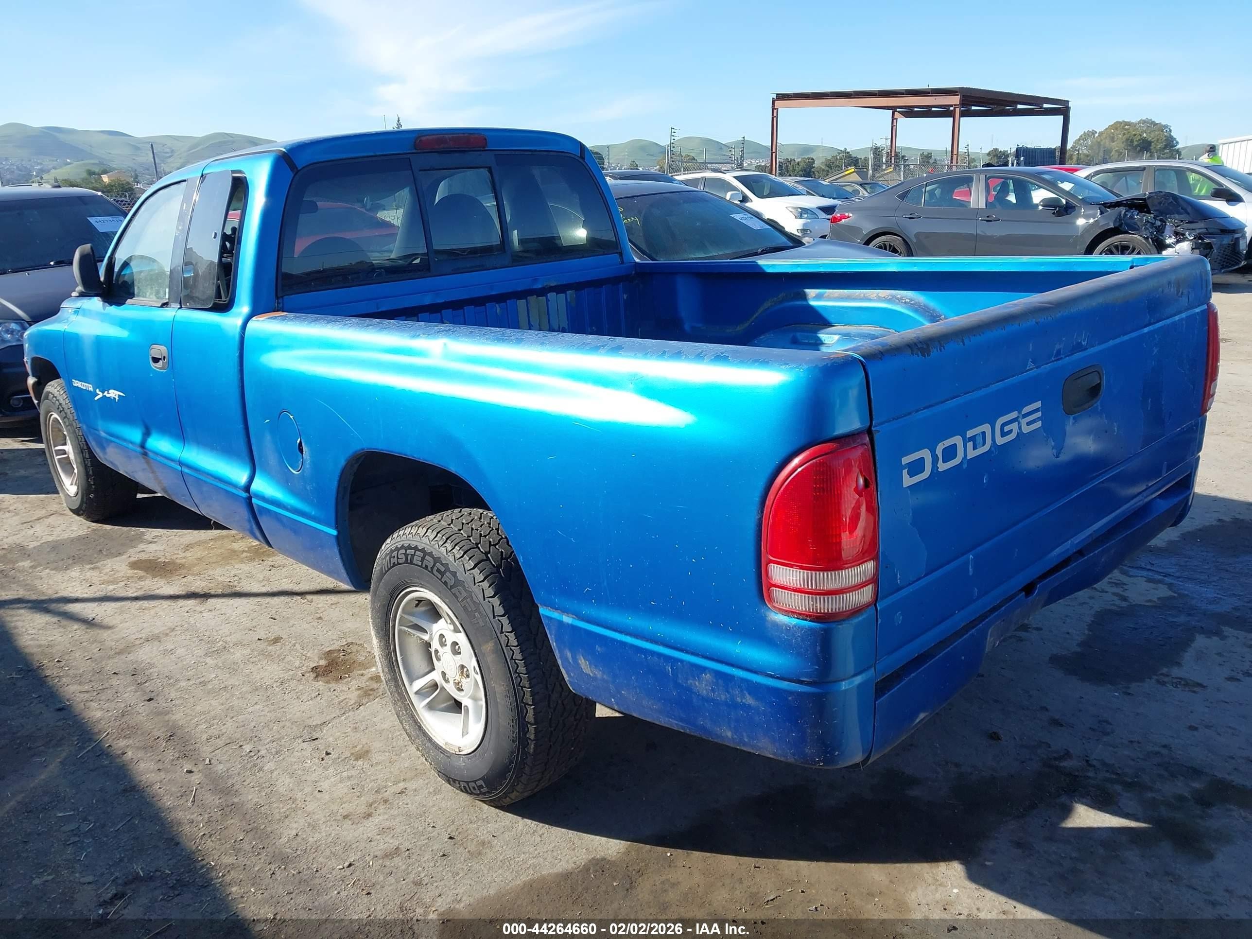 1998 Dodge Dakota Slt/sport Blue vin: 1B7FL22PXWS553954