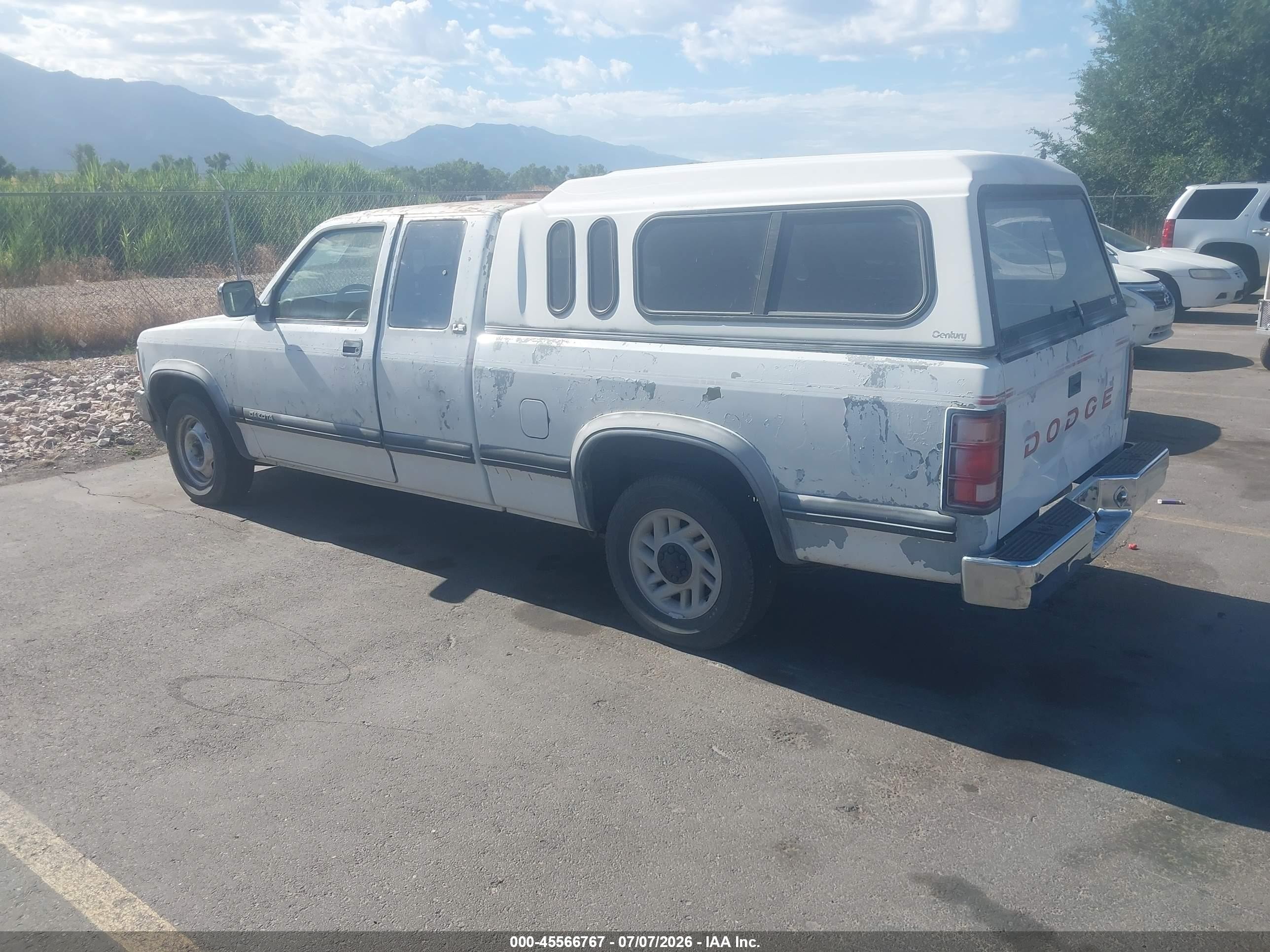 1993 Dodge Dakota   Белый vin: 1B7FL23X5PS286075