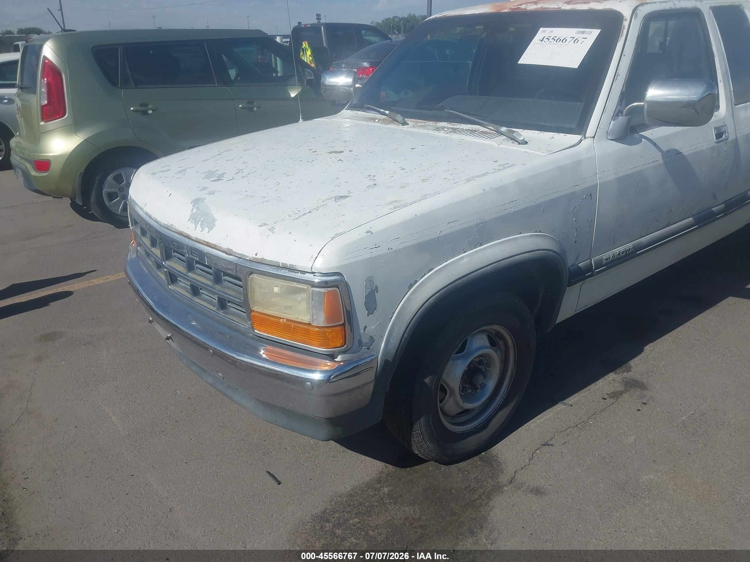 1993 Dodge Dakota   Белый vin: 1B7FL23X5PS286075