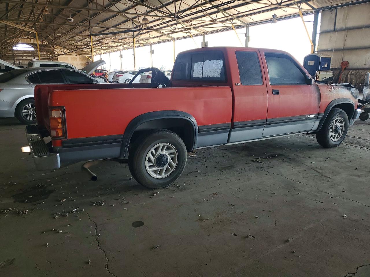 1993 Dodge Dakota Orange vin: 1B7FL23X6PS270502