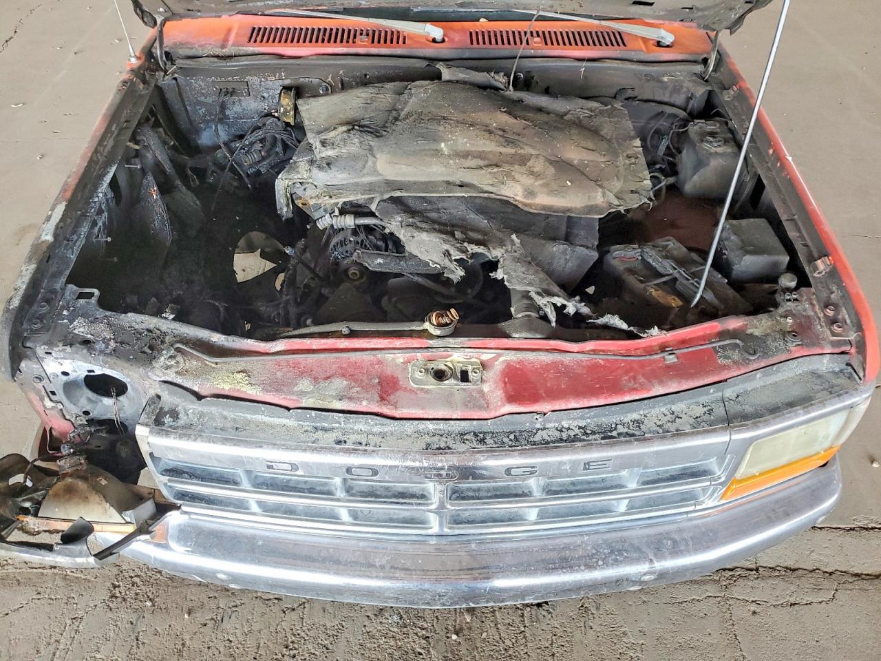 1993 Dodge Dakota Orange vin: 1B7FL23X6PS270502