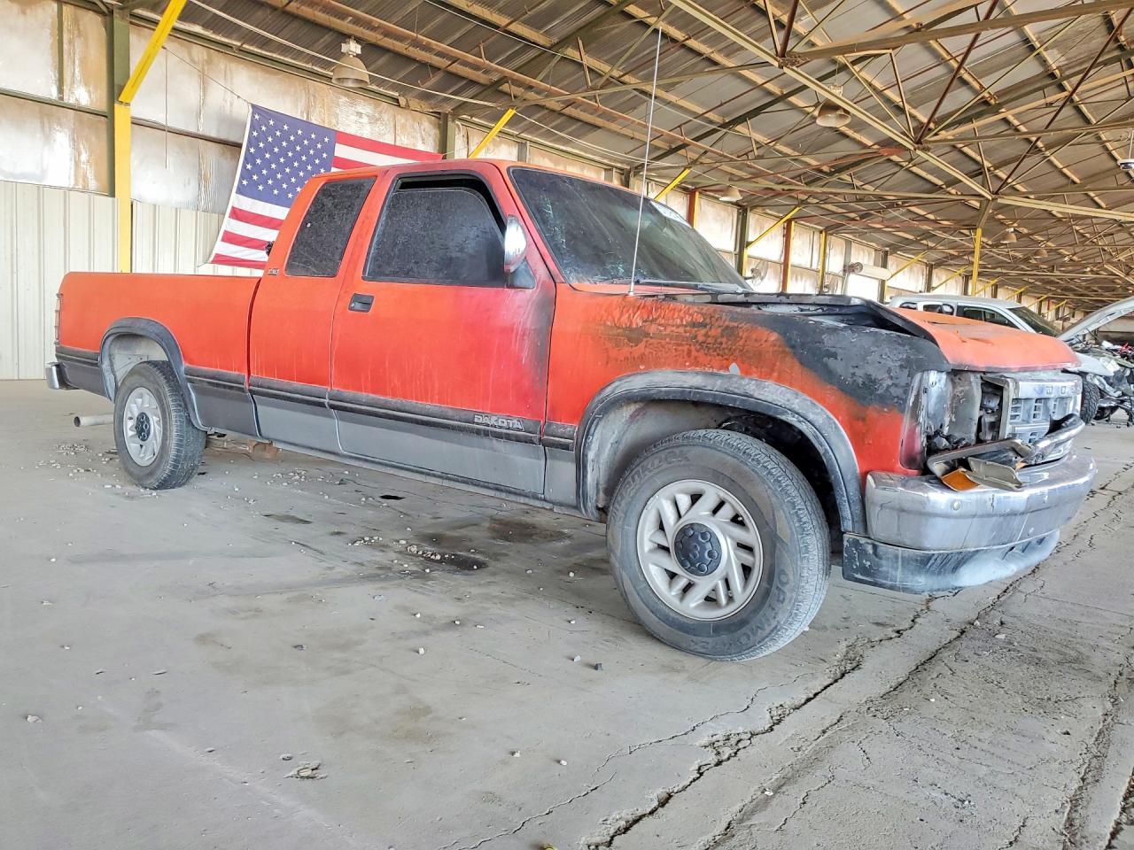 1993 Dodge Dakota Orange vin: 1B7FL23X6PS270502