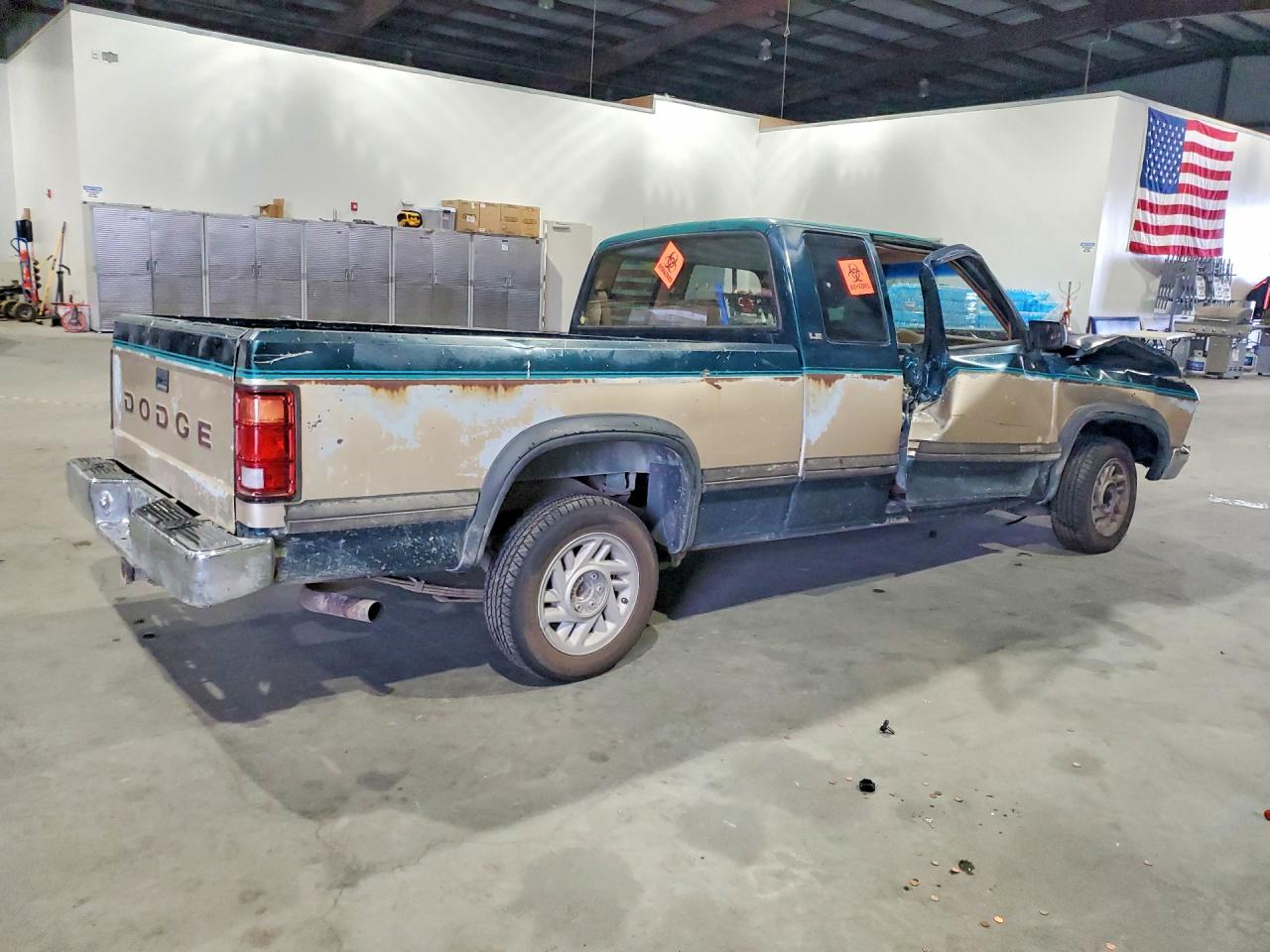 1993 Dodge Dakota Green vin: 1B7FL23X8PS191686