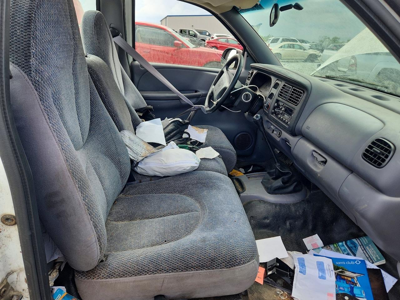 1999 Dodge Dakota White vin: 1B7FL26P0XS267493