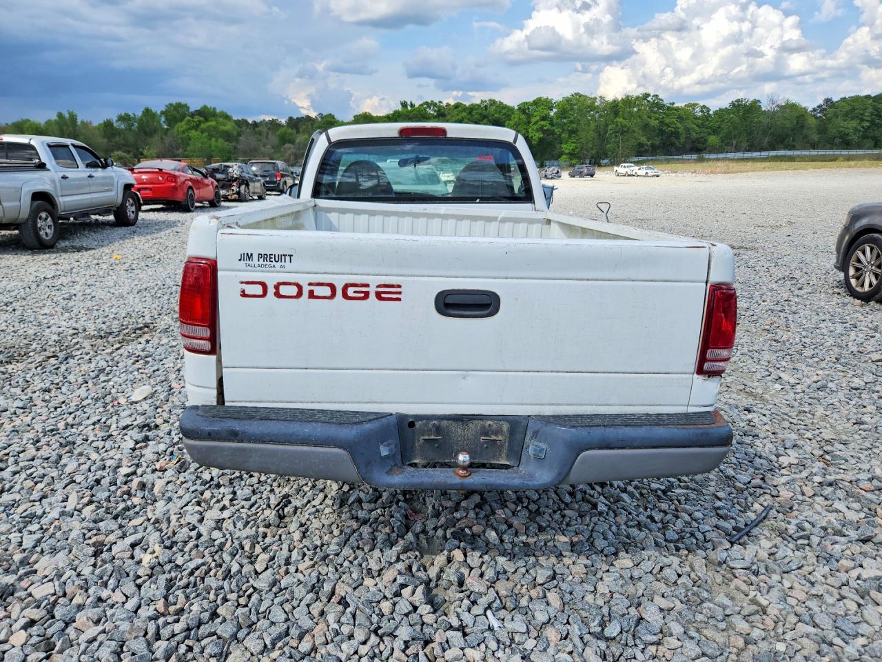 1999 Dodge Dakota White vin: 1B7FL26P0XS267493