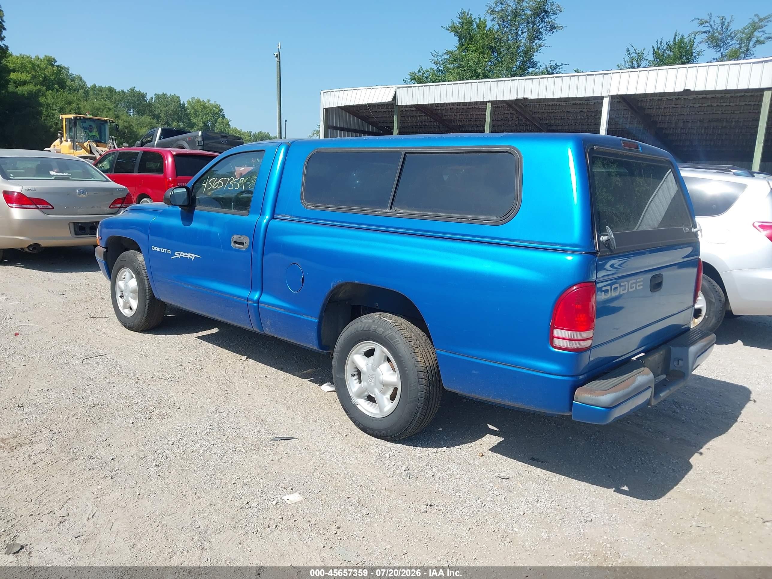 1999 Dodge Dakota Sport Blue vin: 1B7FL26P7XS238752