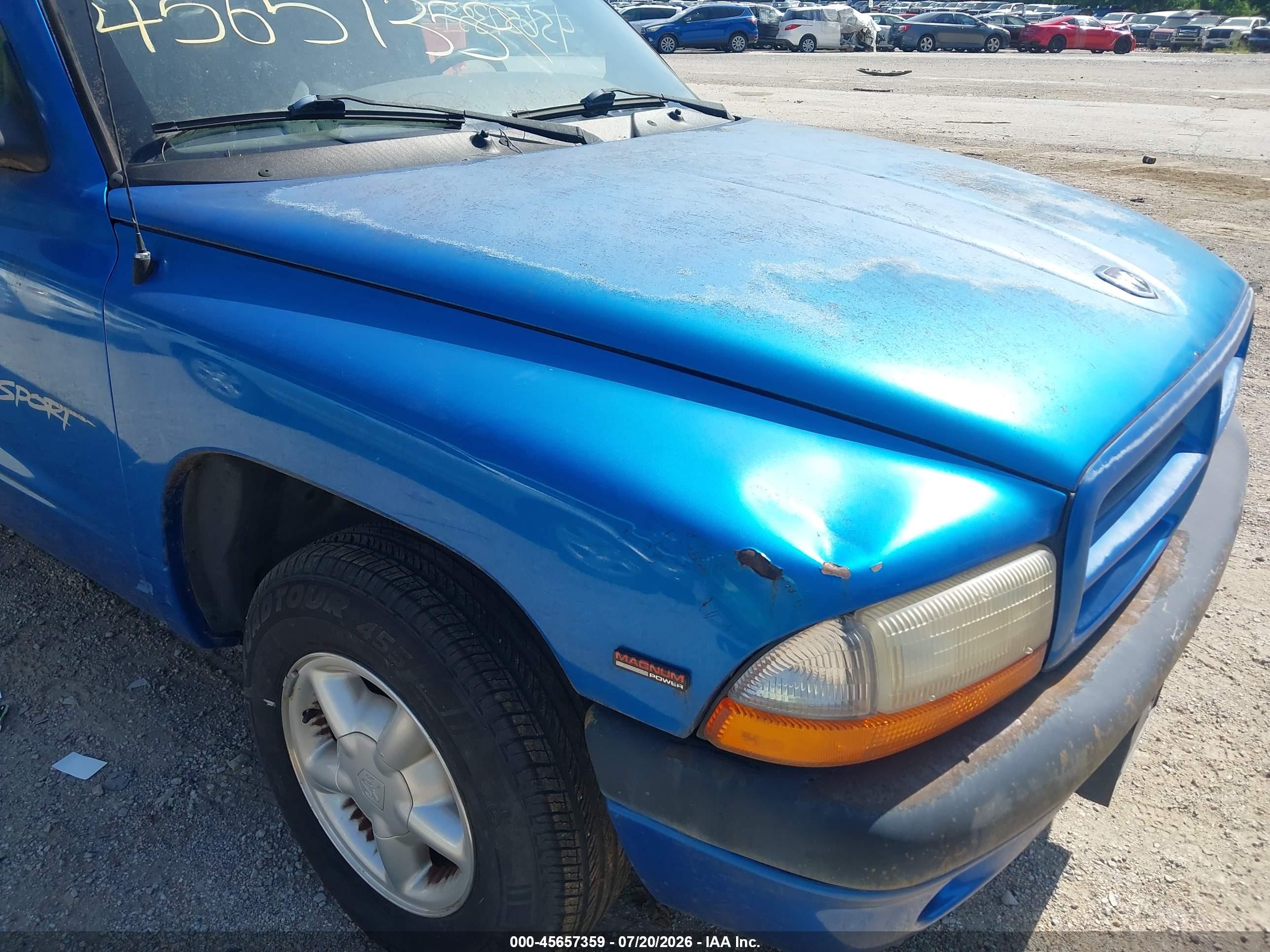 1999 Dodge Dakota Sport Blue vin: 1B7FL26P7XS238752