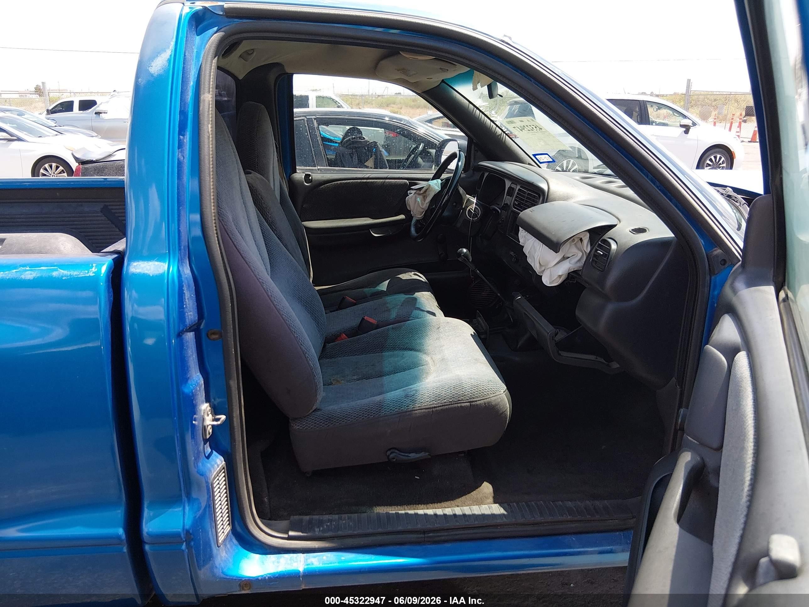 1999 Dodge Dakota Sport Синий vin: 1B7FL26PXXS251625