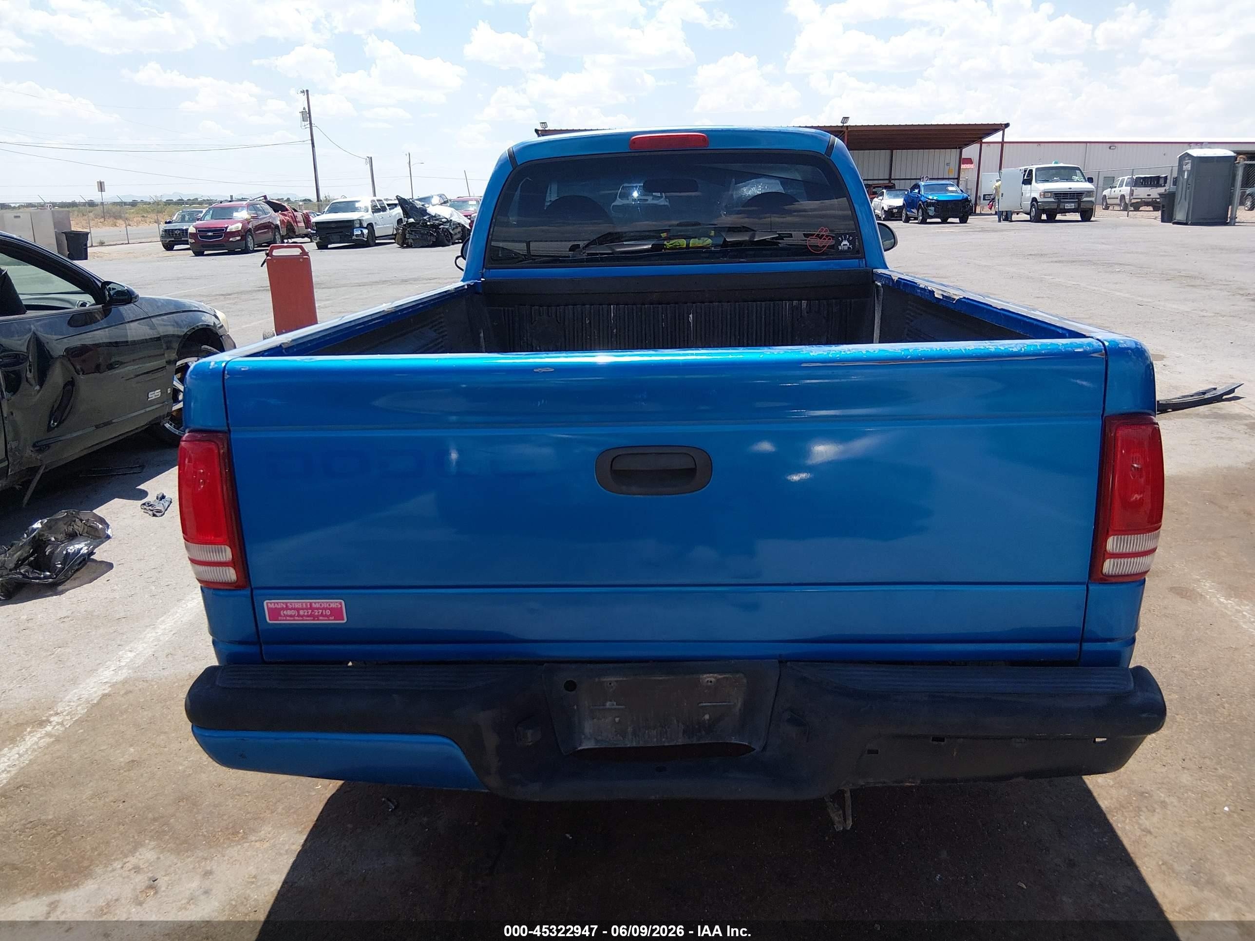 1999 Dodge Dakota Sport Синий vin: 1B7FL26PXXS251625