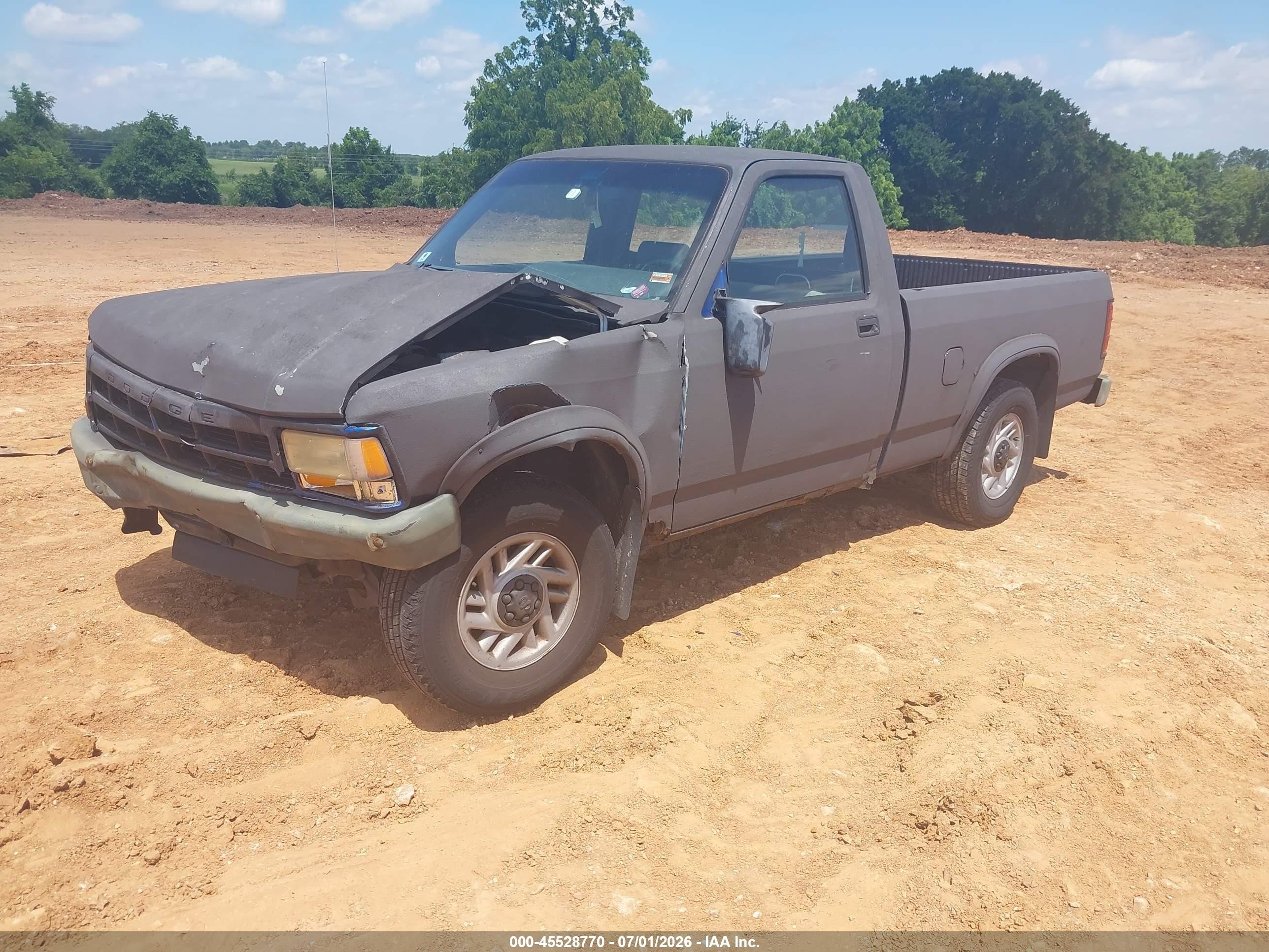 1993 Dodge Dakota   Gray vin: 1B7FL26X0PS290210