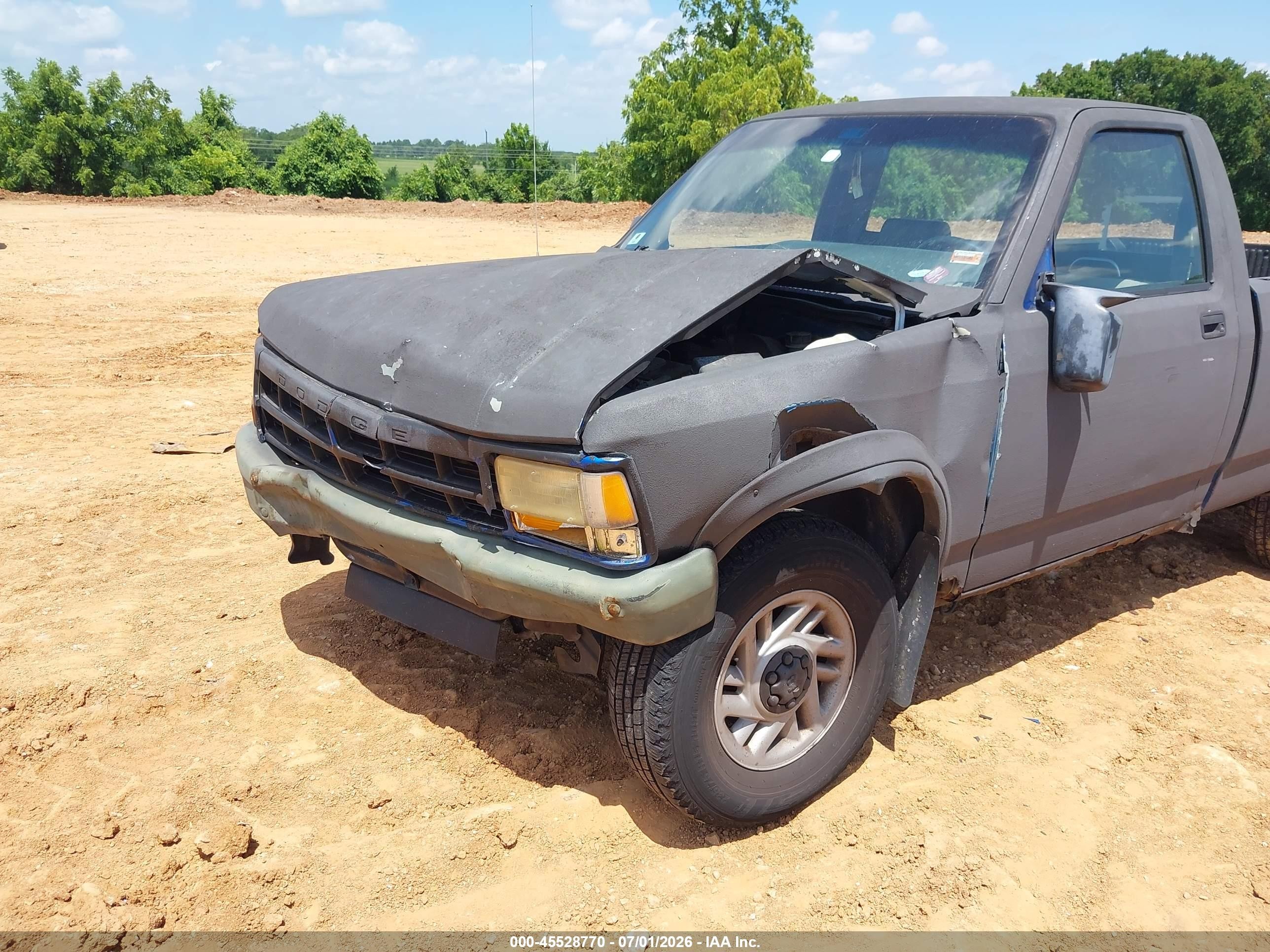 1993 Dodge Dakota   Gray vin: 1B7FL26X0PS290210