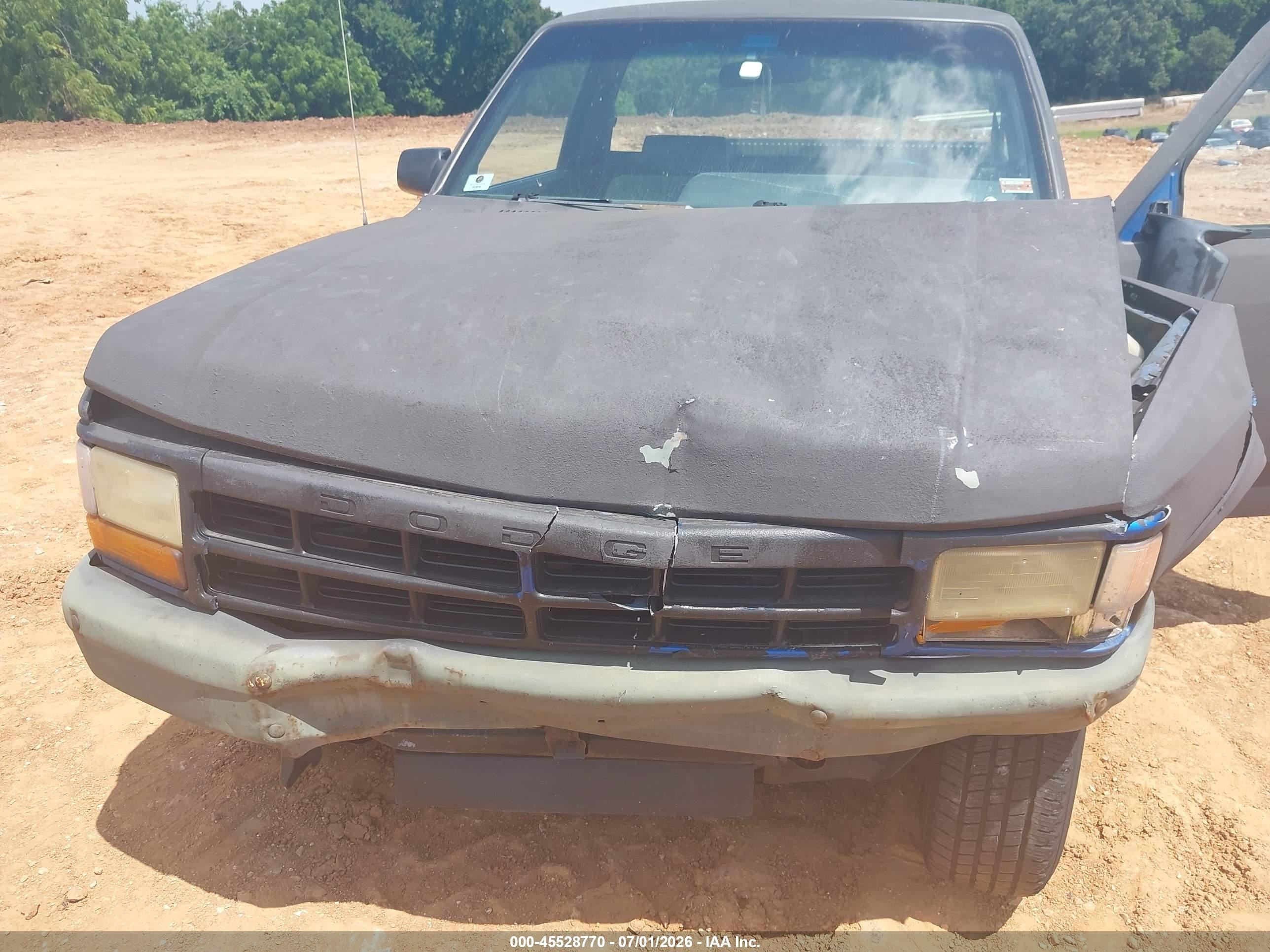 1993 Dodge Dakota   Gray vin: 1B7FL26X0PS290210