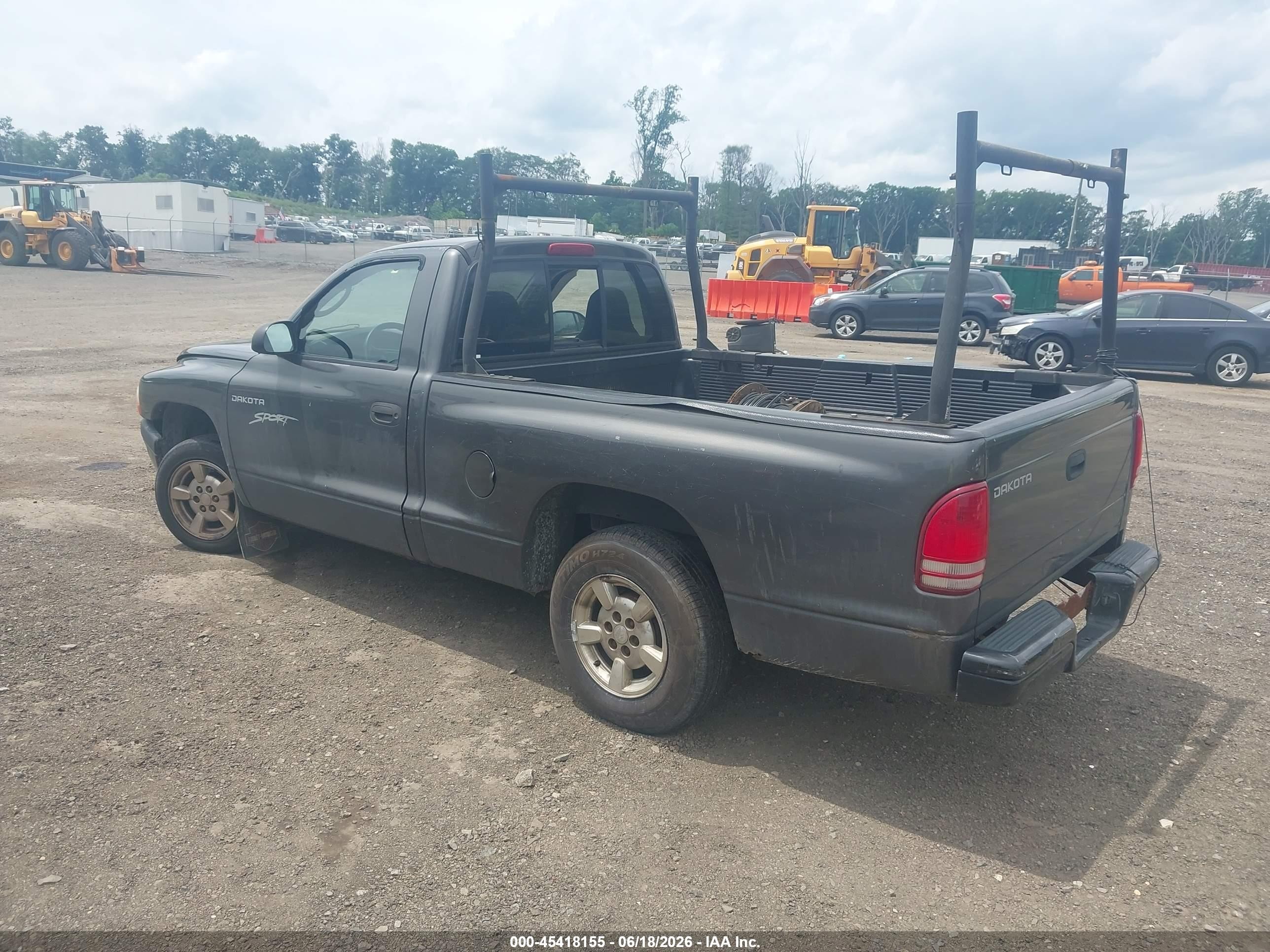 2001 Dodge Dakota Slt/sport Gray vin: 1B7FL26X11S315428