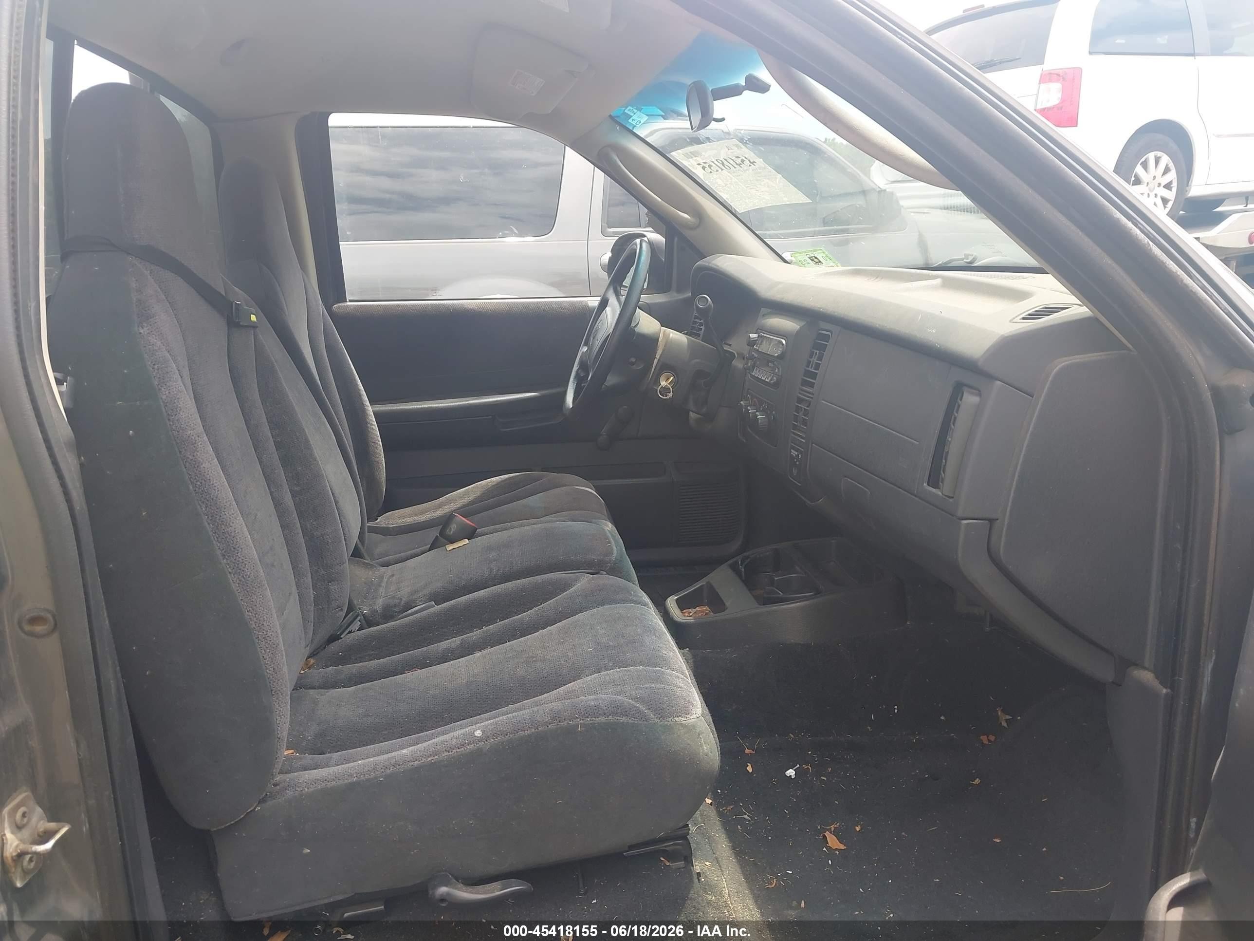 2001 Dodge Dakota Slt/sport Gray vin: 1B7FL26X11S315428