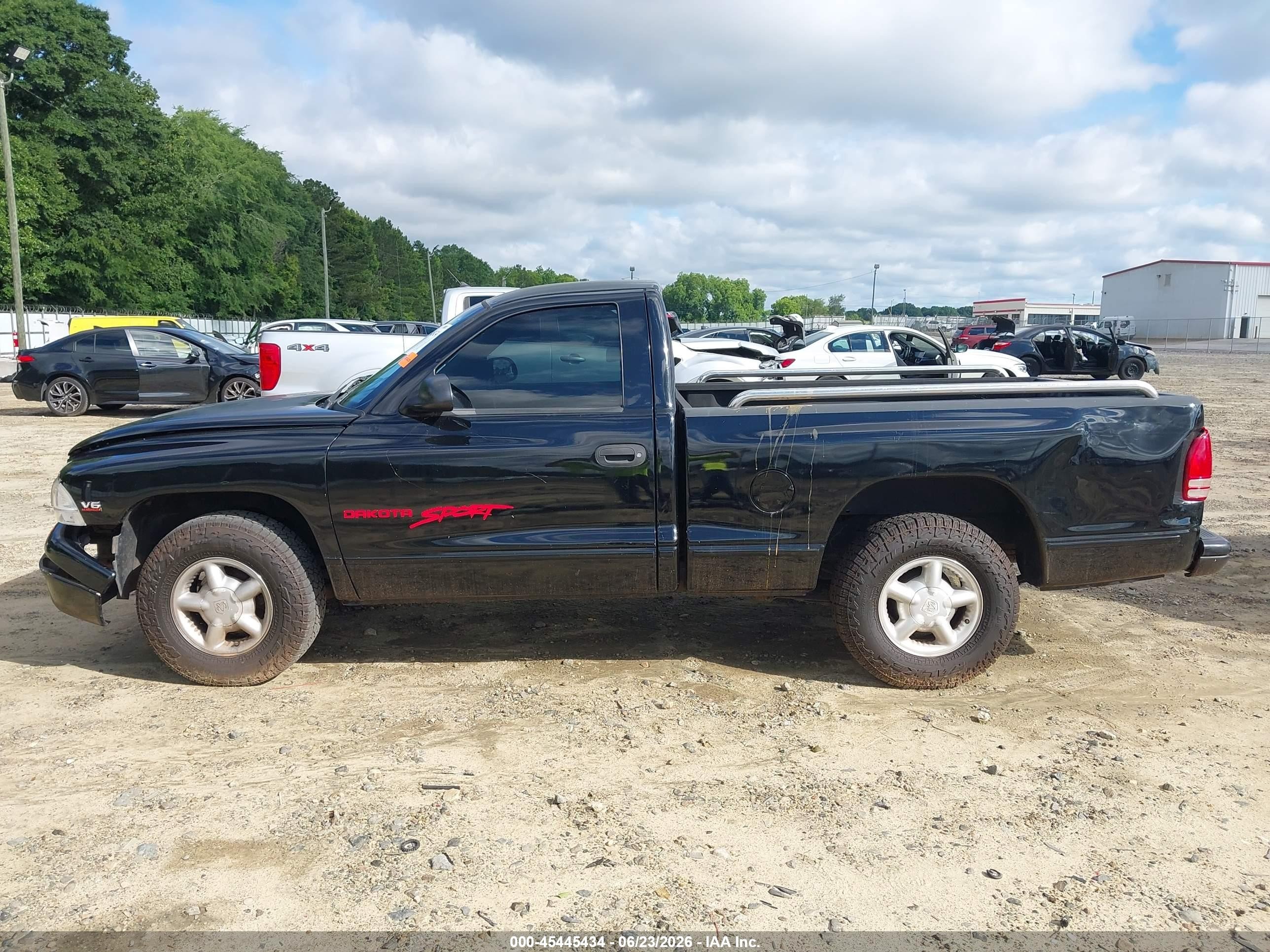 1998 Dodge Dakota Slt/sport Black vin: 1B7FL26X1WS503616