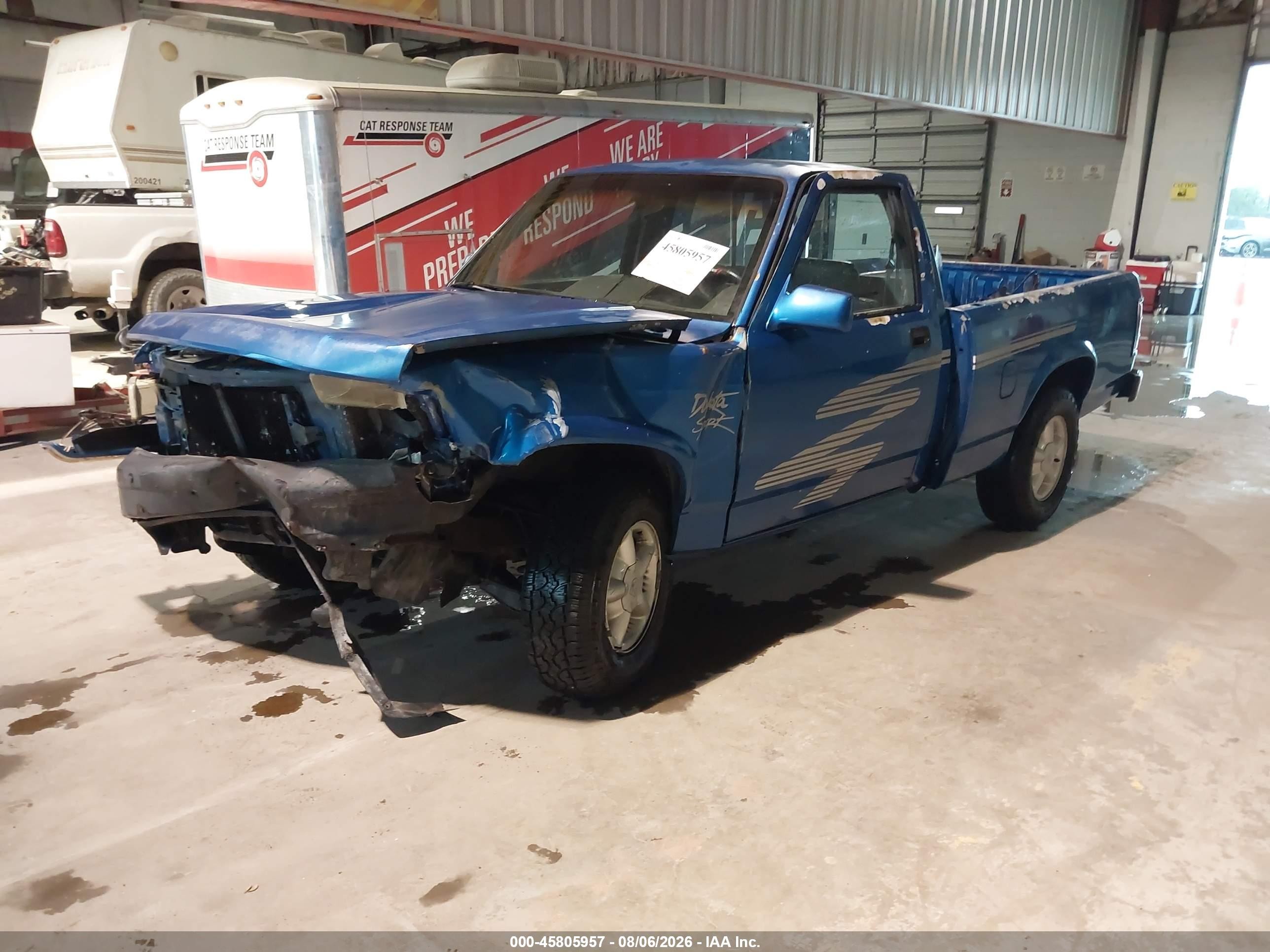 1993 Dodge Dakota Blue vin: 1B7FL26X2PS266989