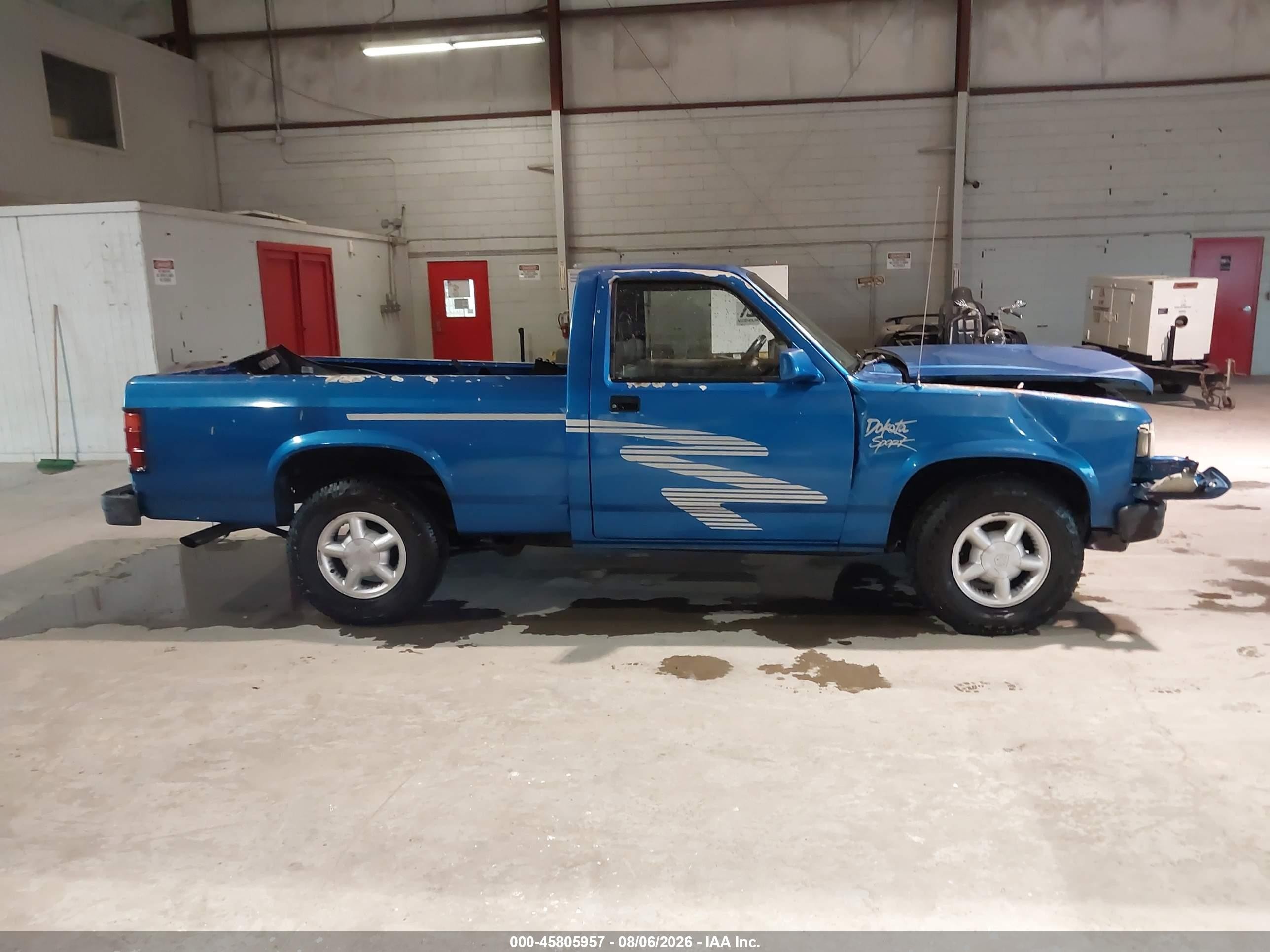 1993 Dodge Dakota Blue vin: 1B7FL26X2PS266989