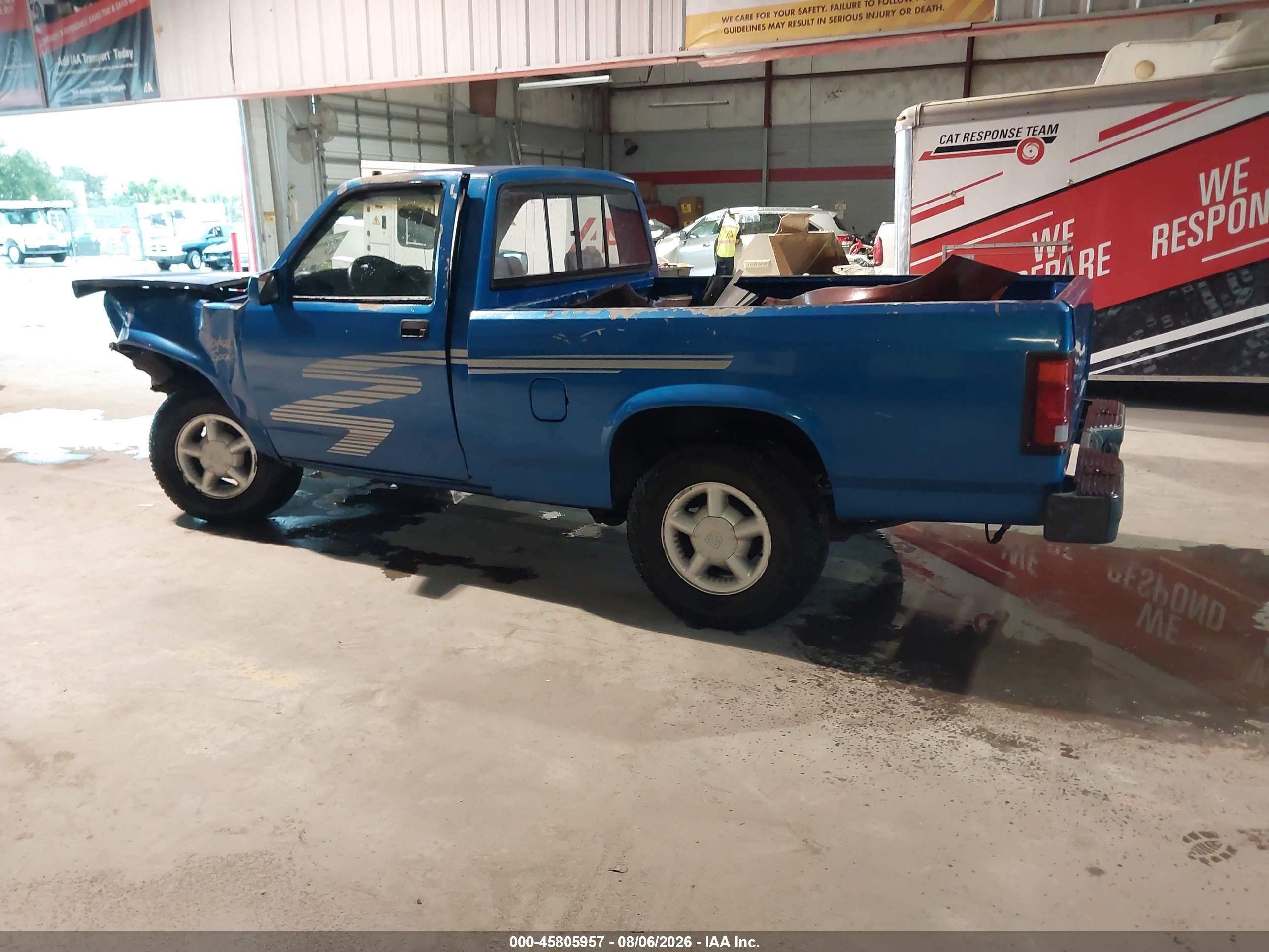 1993 Dodge Dakota Blue vin: 1B7FL26X2PS266989