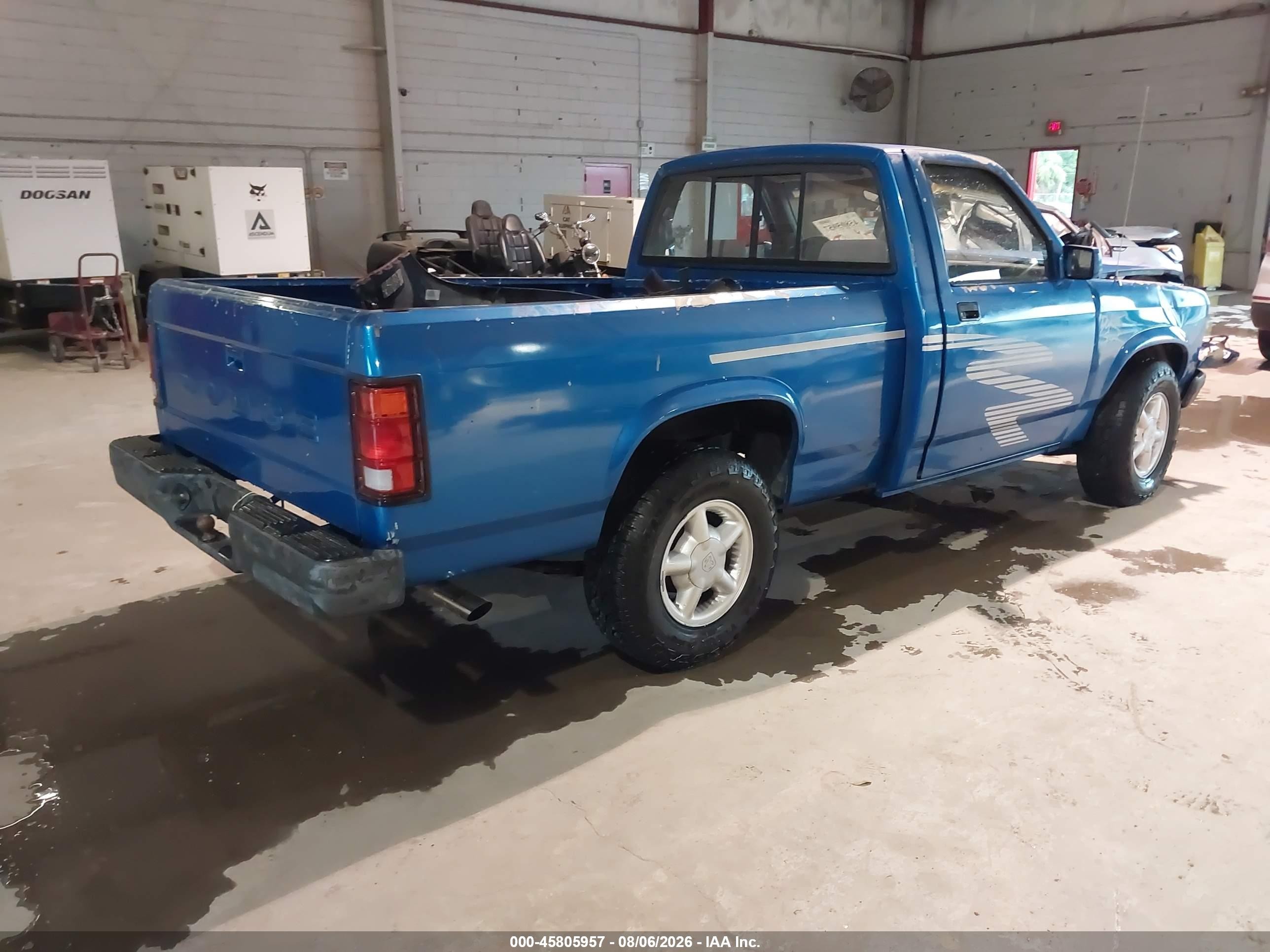 1993 Dodge Dakota Blue vin: 1B7FL26X2PS266989