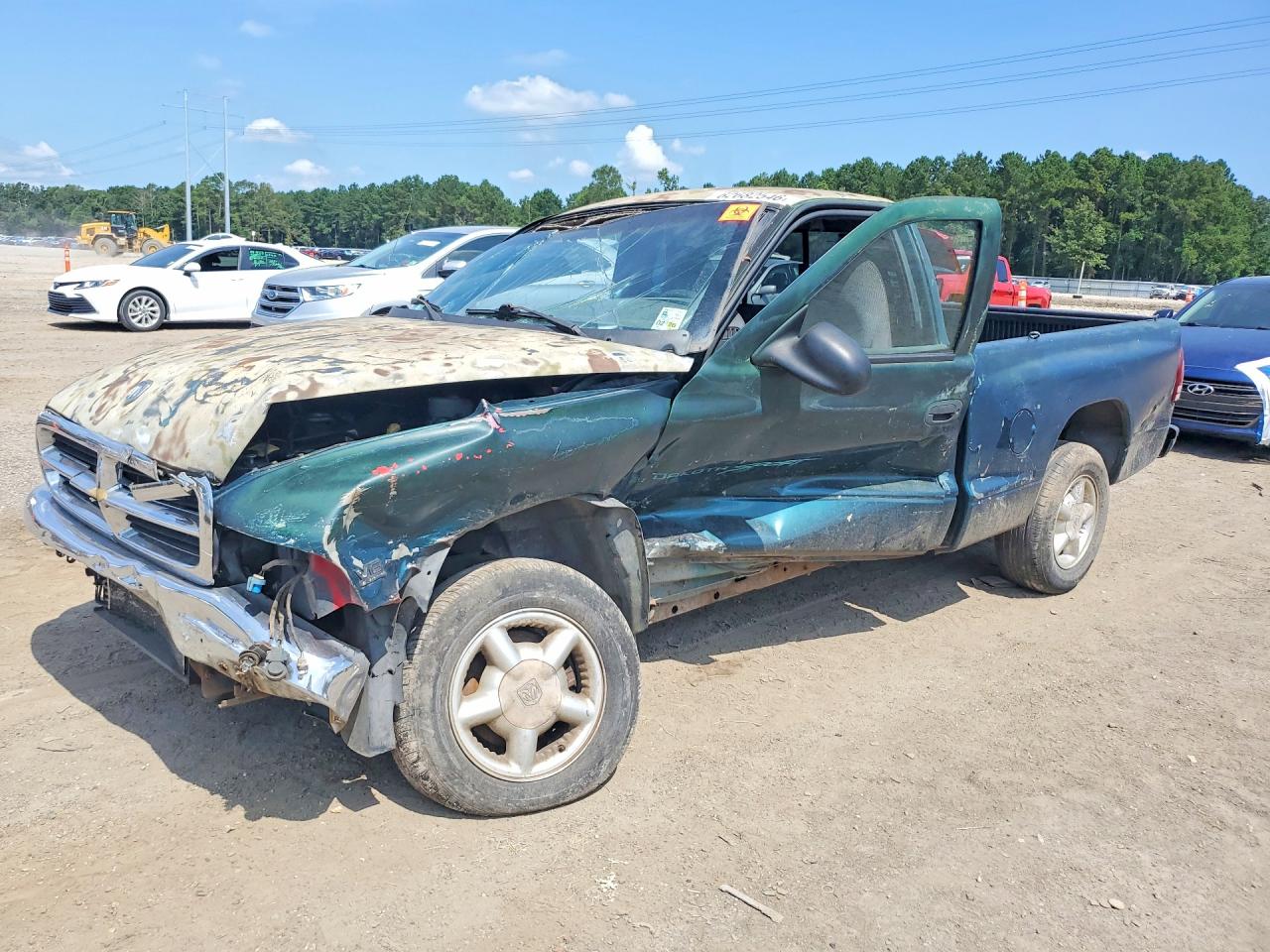 1997 Dodge Dakota Green vin: 1B7FL26X2VS232936