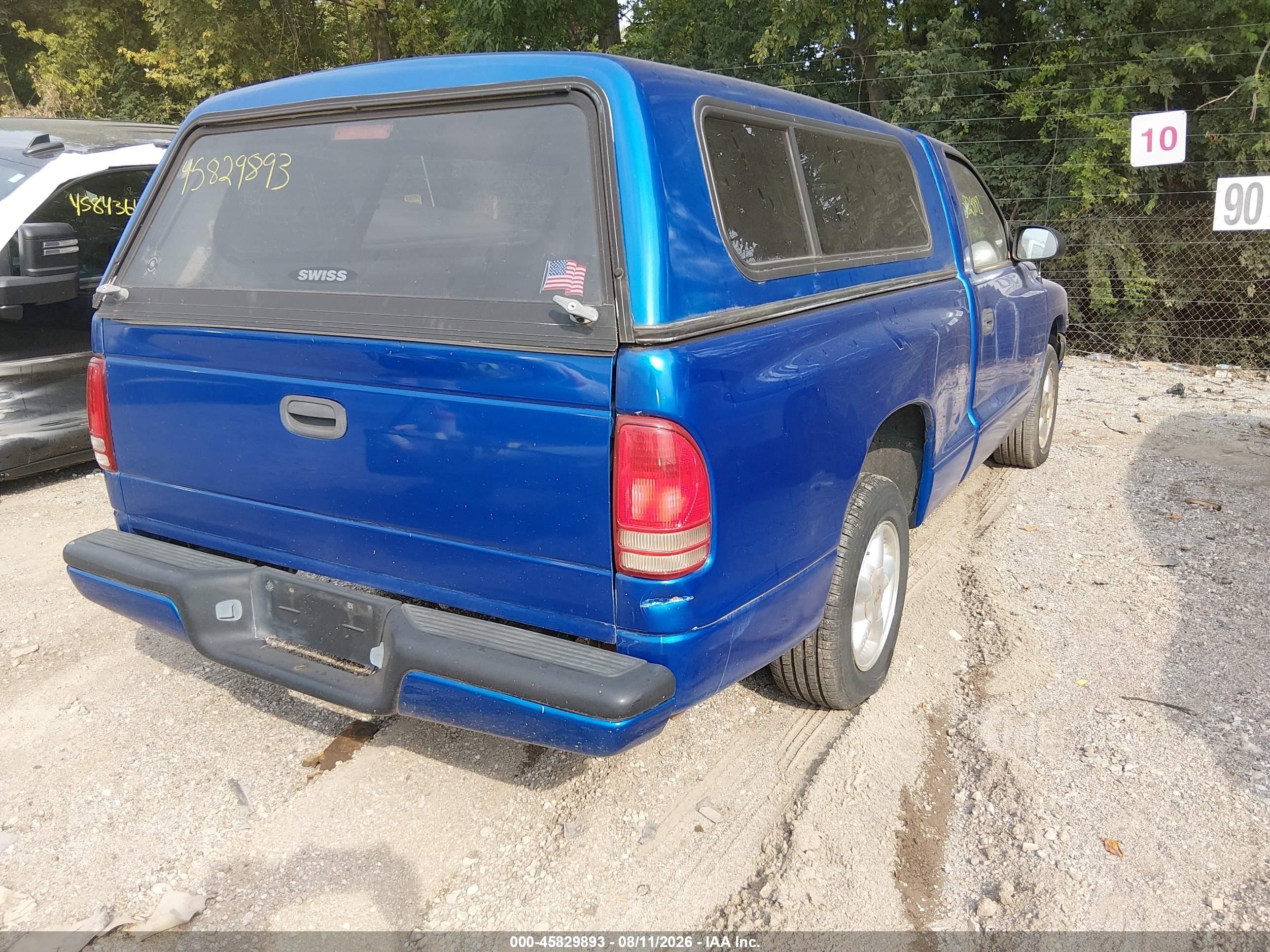 1999 Dodge Dakota Slt/sport Blue vin: 1B7FL26X2Xs258181