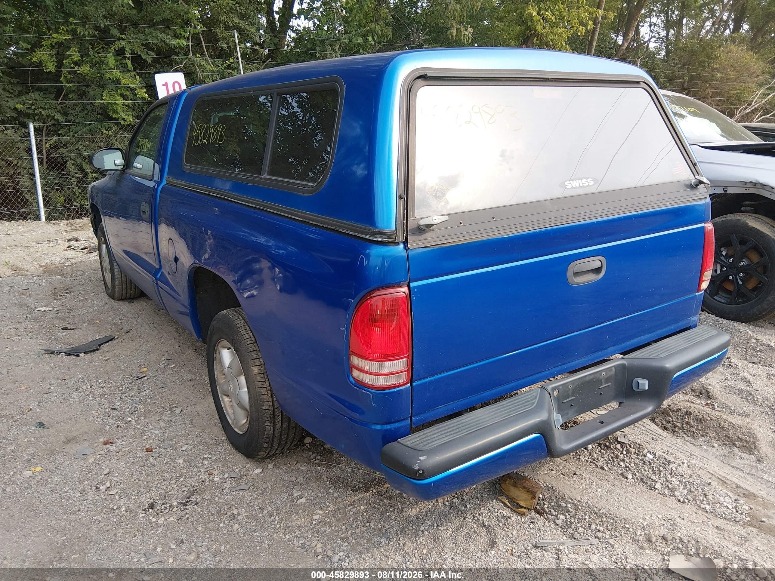 1999 Dodge Dakota Slt/sport Blue vin: 1B7FL26X2Xs258181