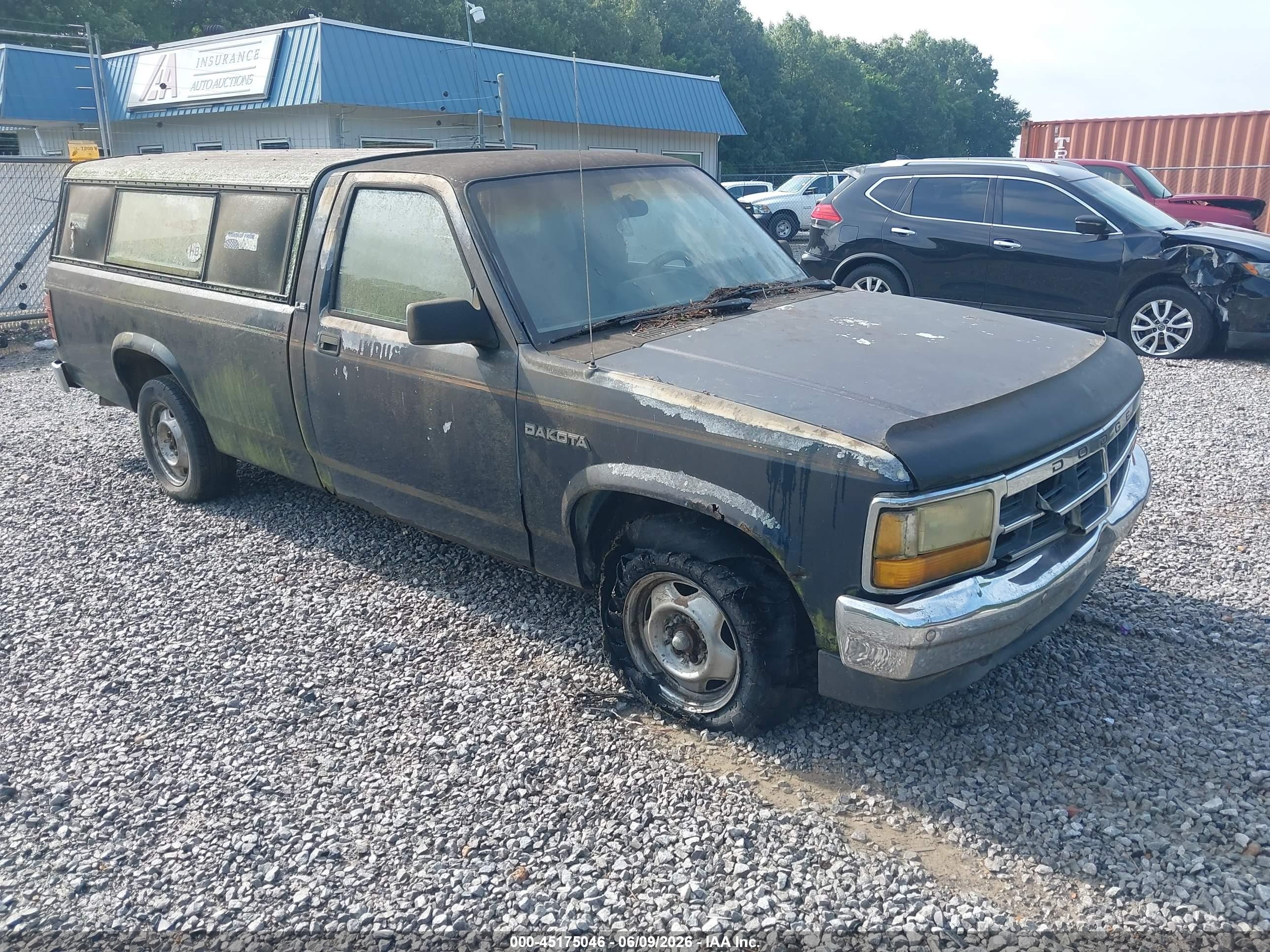 1992 Dodge Dakota   Gray vin: 1B7FL26X3NS539757