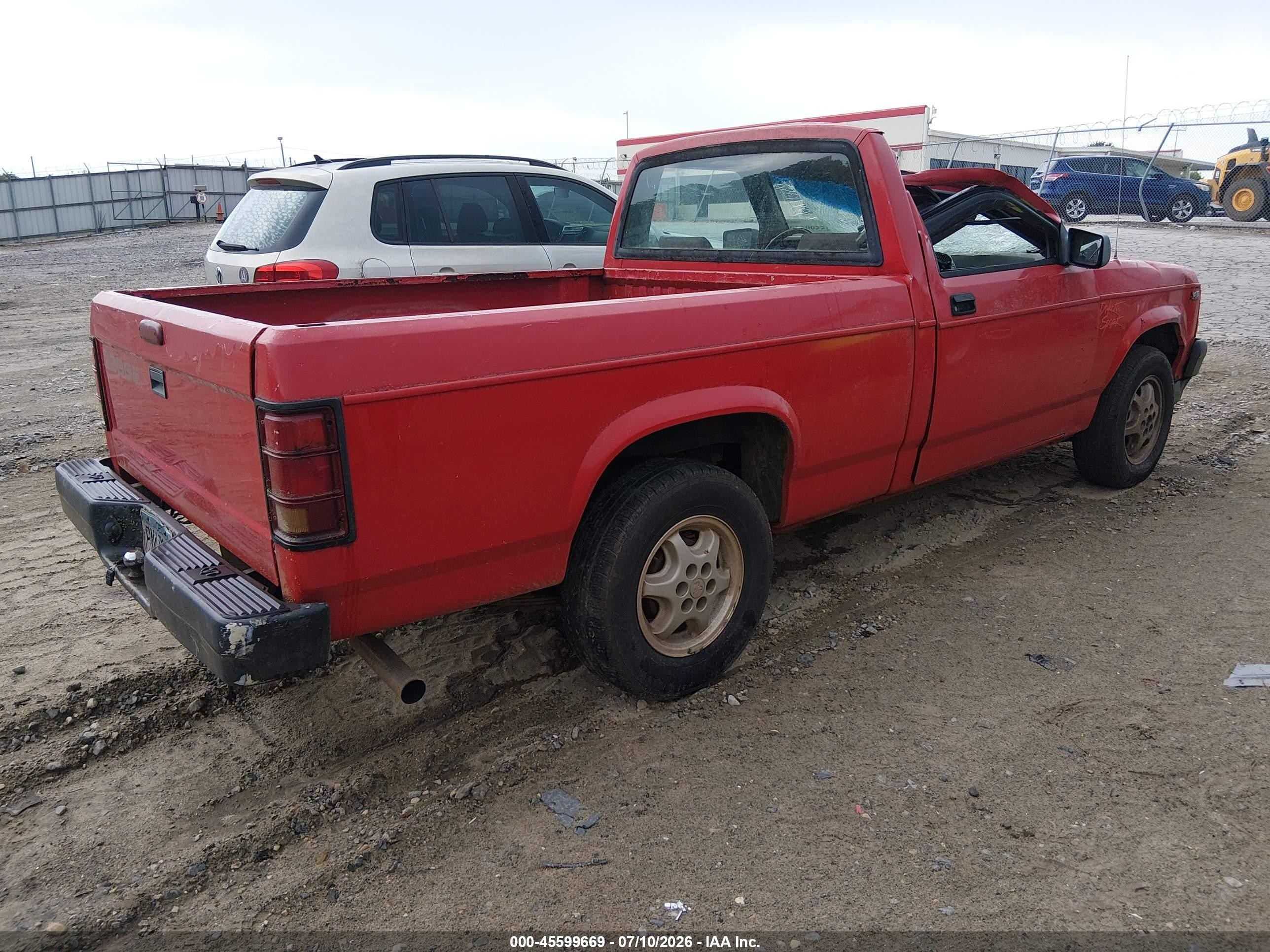 1994 Dodge Dakota   Красный vin: 1B7FL26X3RW136909