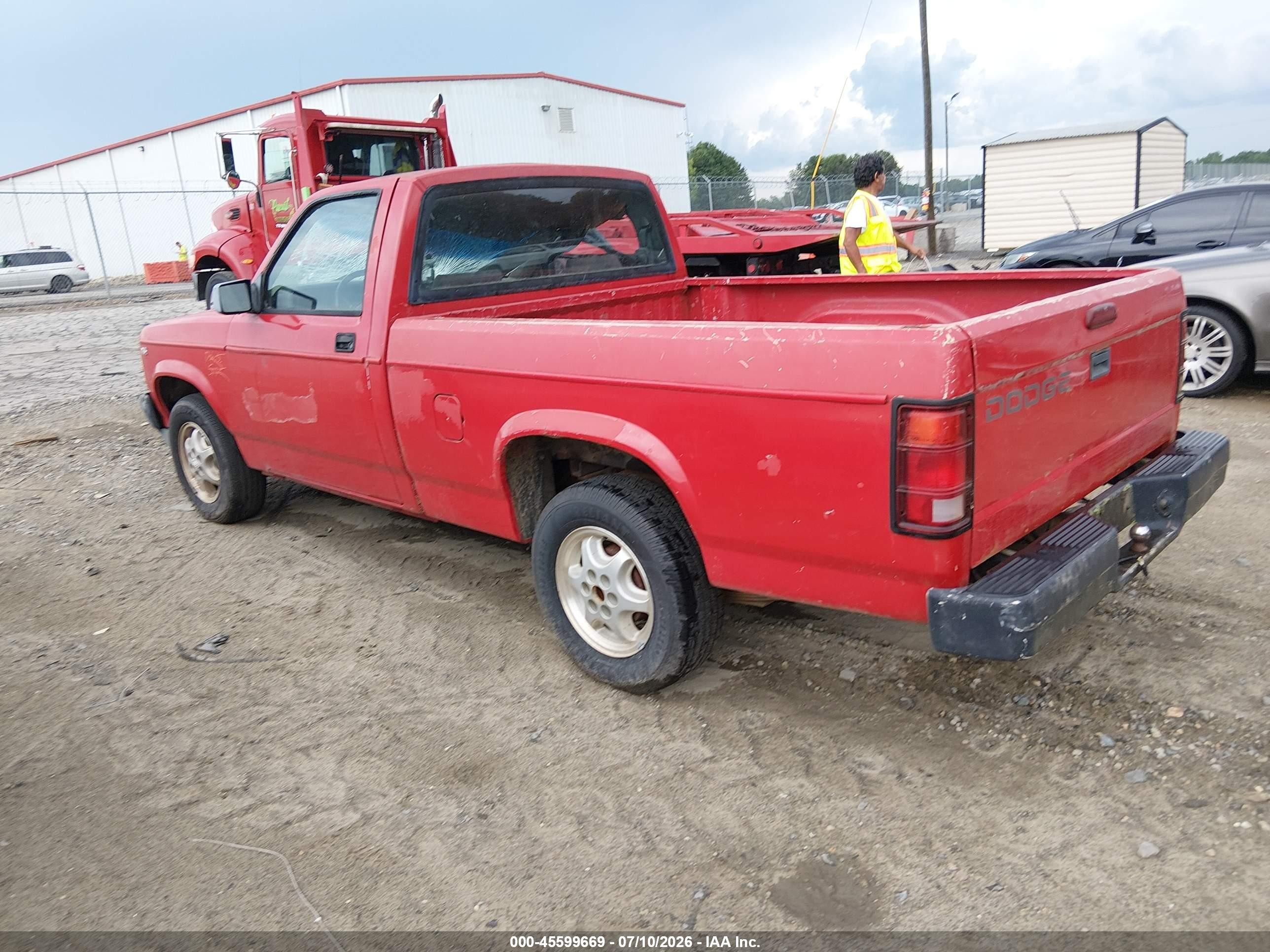 1994 Dodge Dakota   Красный vin: 1B7FL26X3RW136909