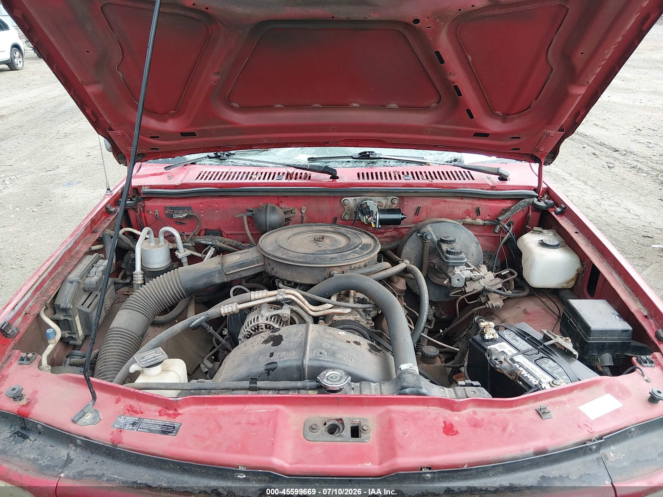 1994 Dodge Dakota   Красный vin: 1B7FL26X3RW136909