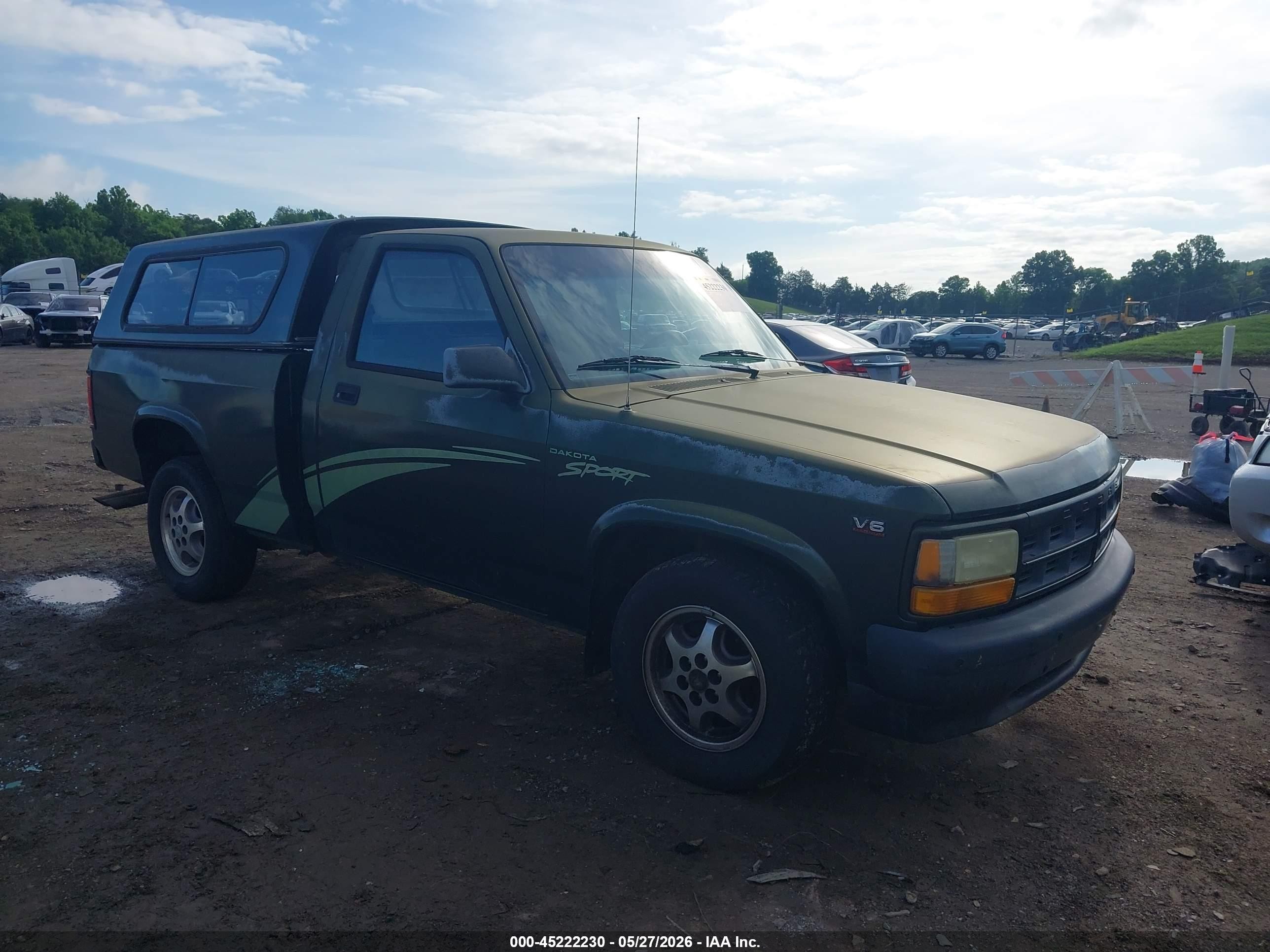 1996 Dodge Dakota   Green vin: 1B7FL26X3TW707791