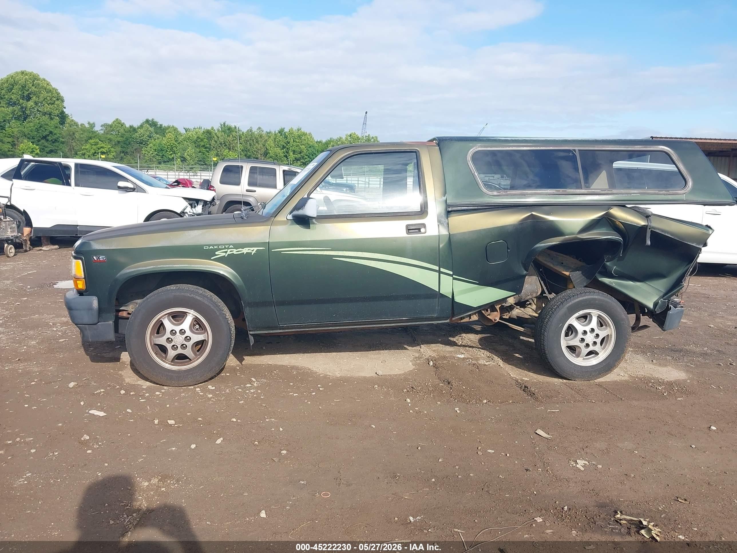 1996 Dodge Dakota   Green vin: 1B7FL26X3TW707791