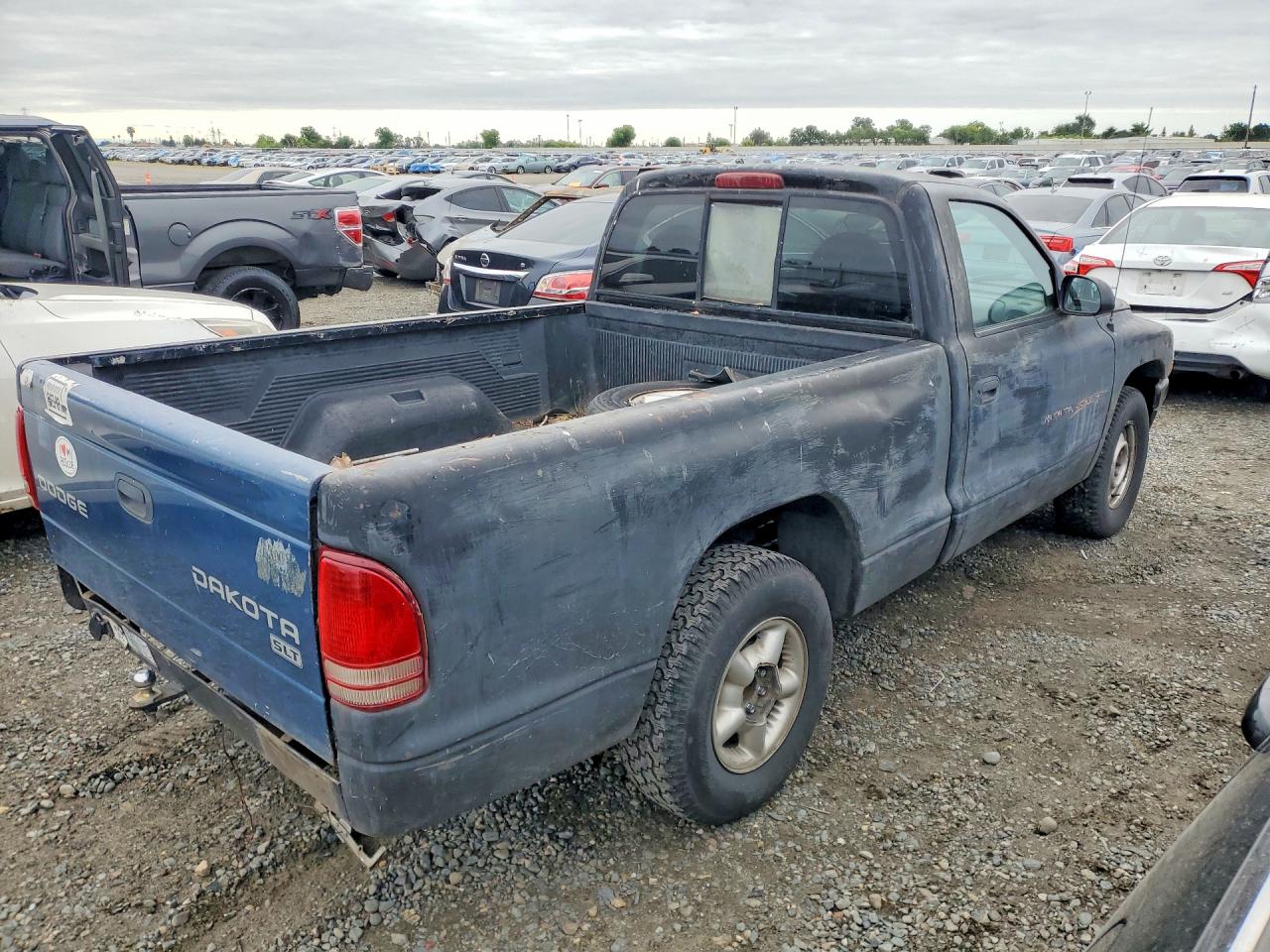 1997 Dodge Dakota Black vin: 1B7FL26X4VS252332