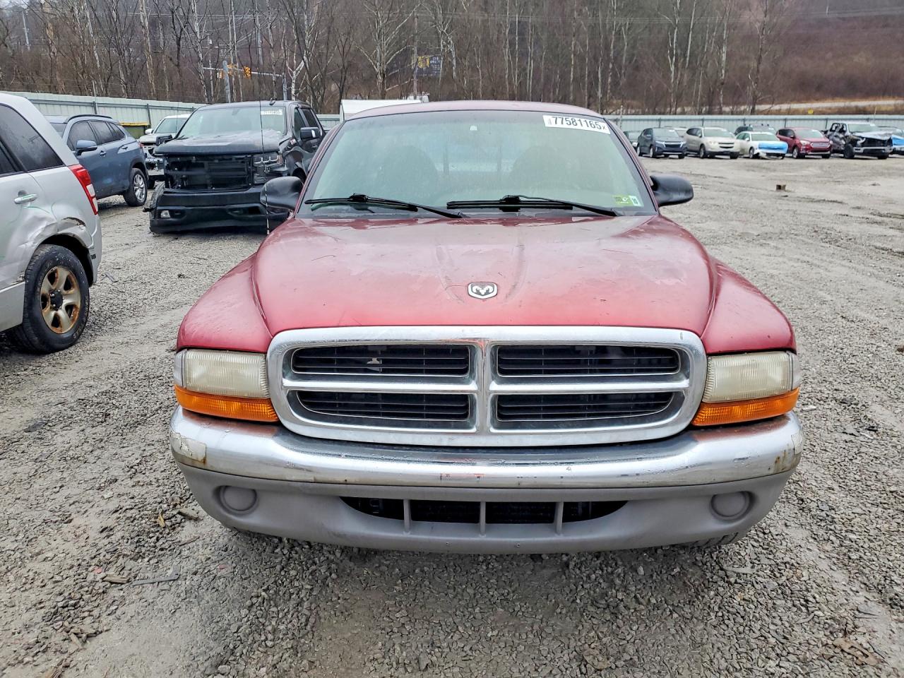 1998 Dodge Dakota Maroon vin: 1B7FL26X4WS604410