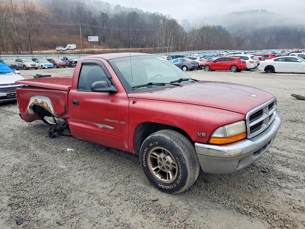1998 Dodge Dakota Maroon vin: 1B7FL26X4WS604410