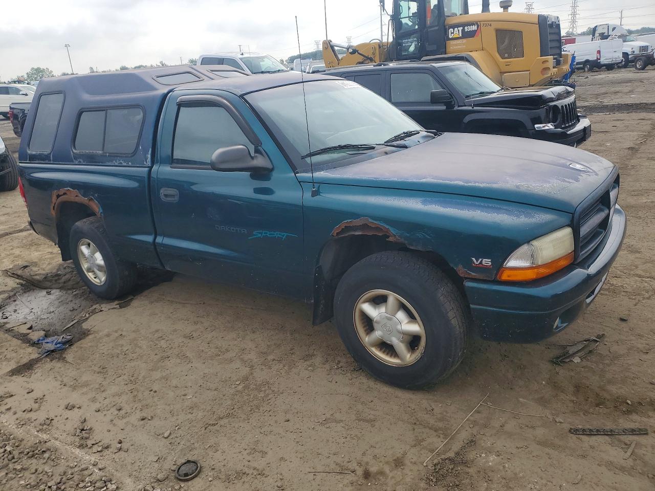 1998 Dodge Dakota Green vin: 1B7FL26X4WS766389