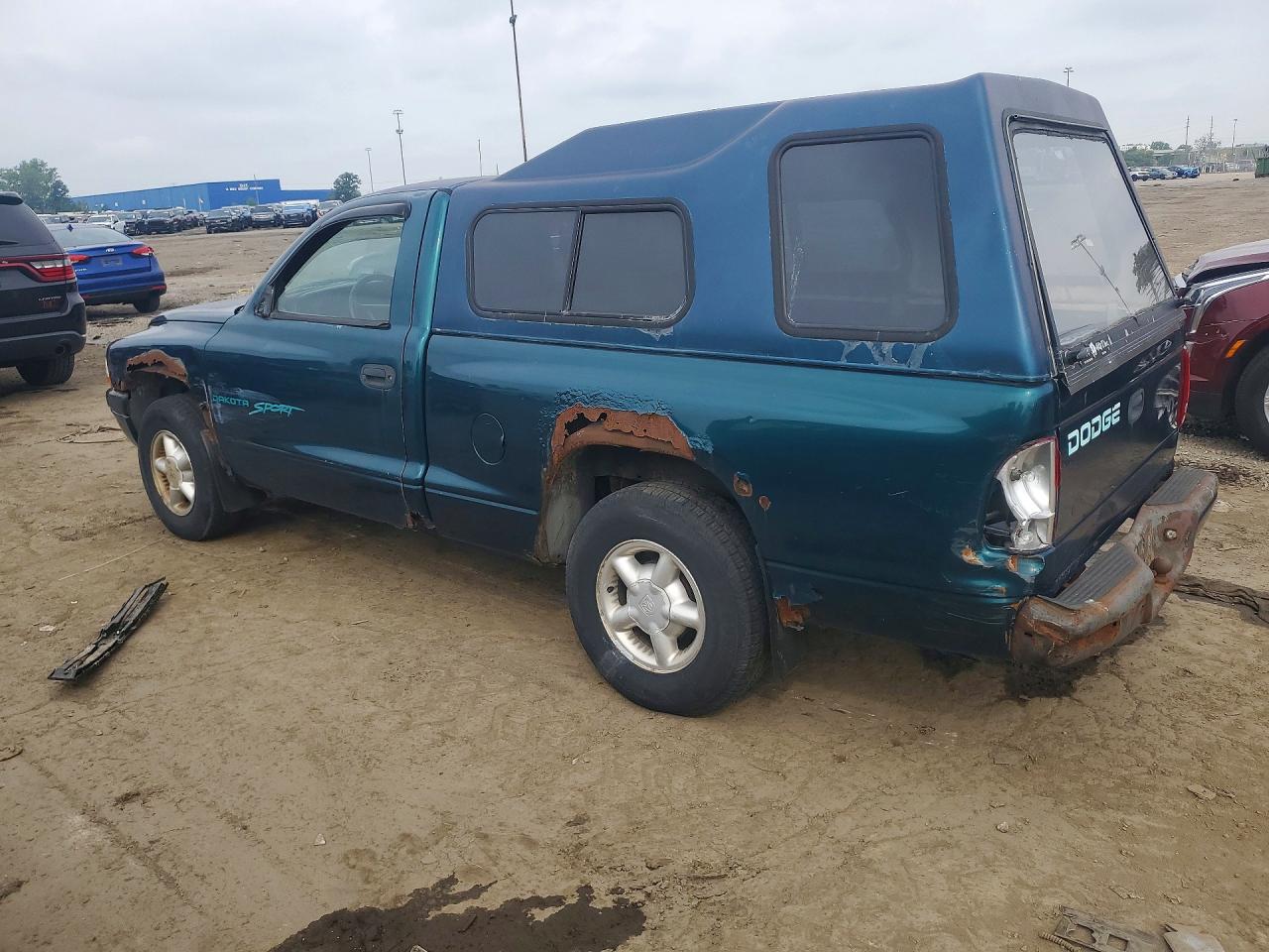 1998 Dodge Dakota Green vin: 1B7FL26X4WS766389