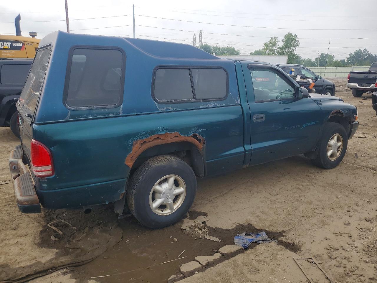 1998 Dodge Dakota Green vin: 1B7FL26X4WS766389