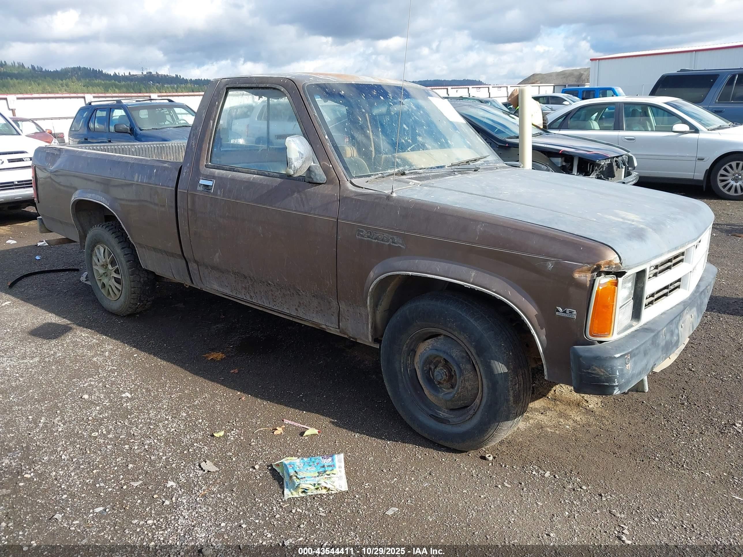 1989 Dodge Dakota   Коричневый vin: 1B7FL26X5KS160822