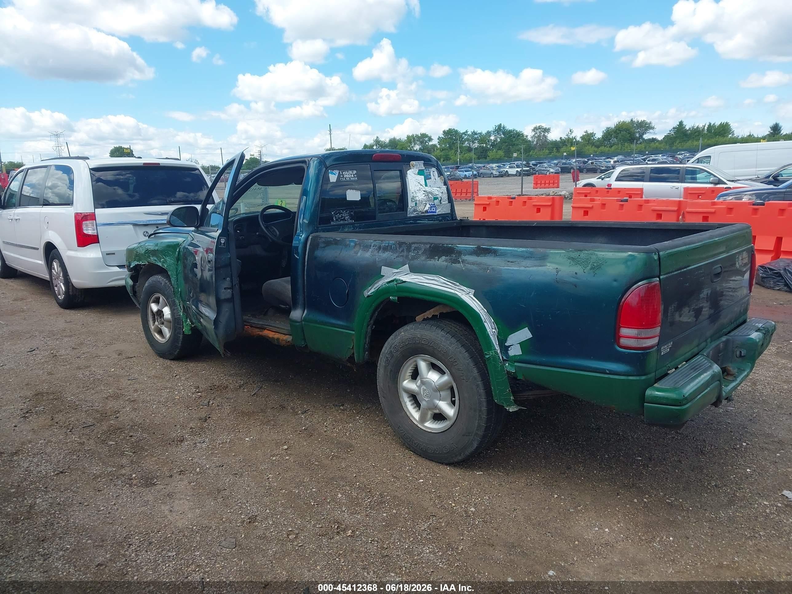 1998 Dodge Dakota Slt/sport Green vin: 1B7FL26X5WS750024