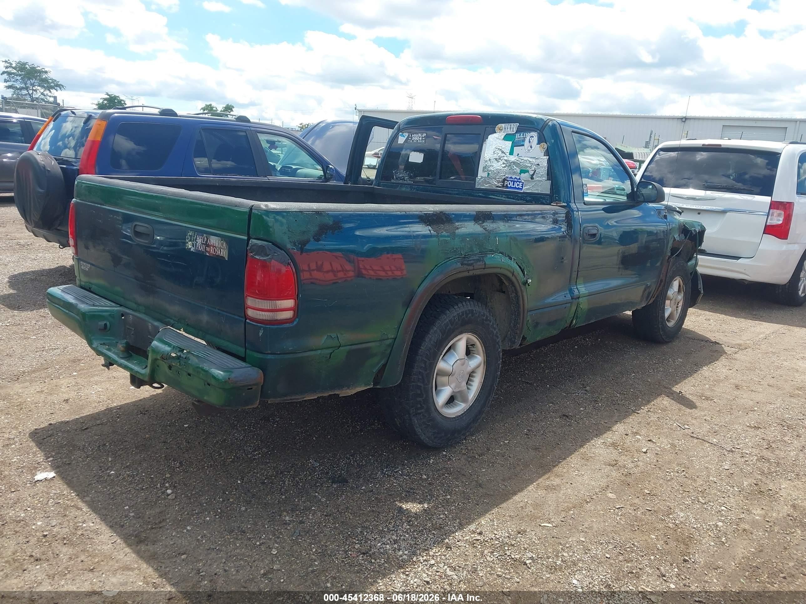 1998 Dodge Dakota Slt/sport Green vin: 1B7FL26X5WS750024