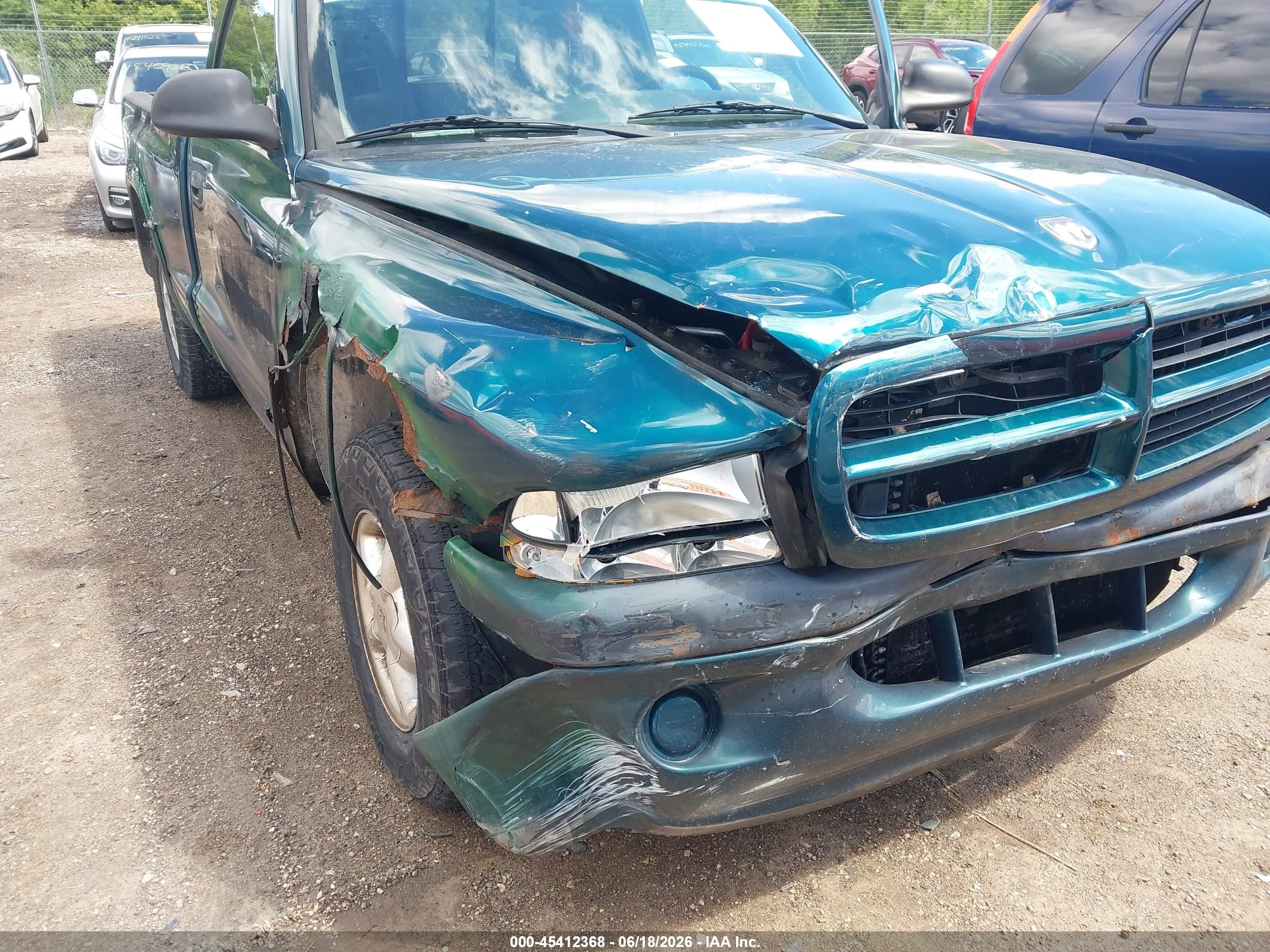 1998 Dodge Dakota Slt/sport Green vin: 1B7FL26X5WS750024