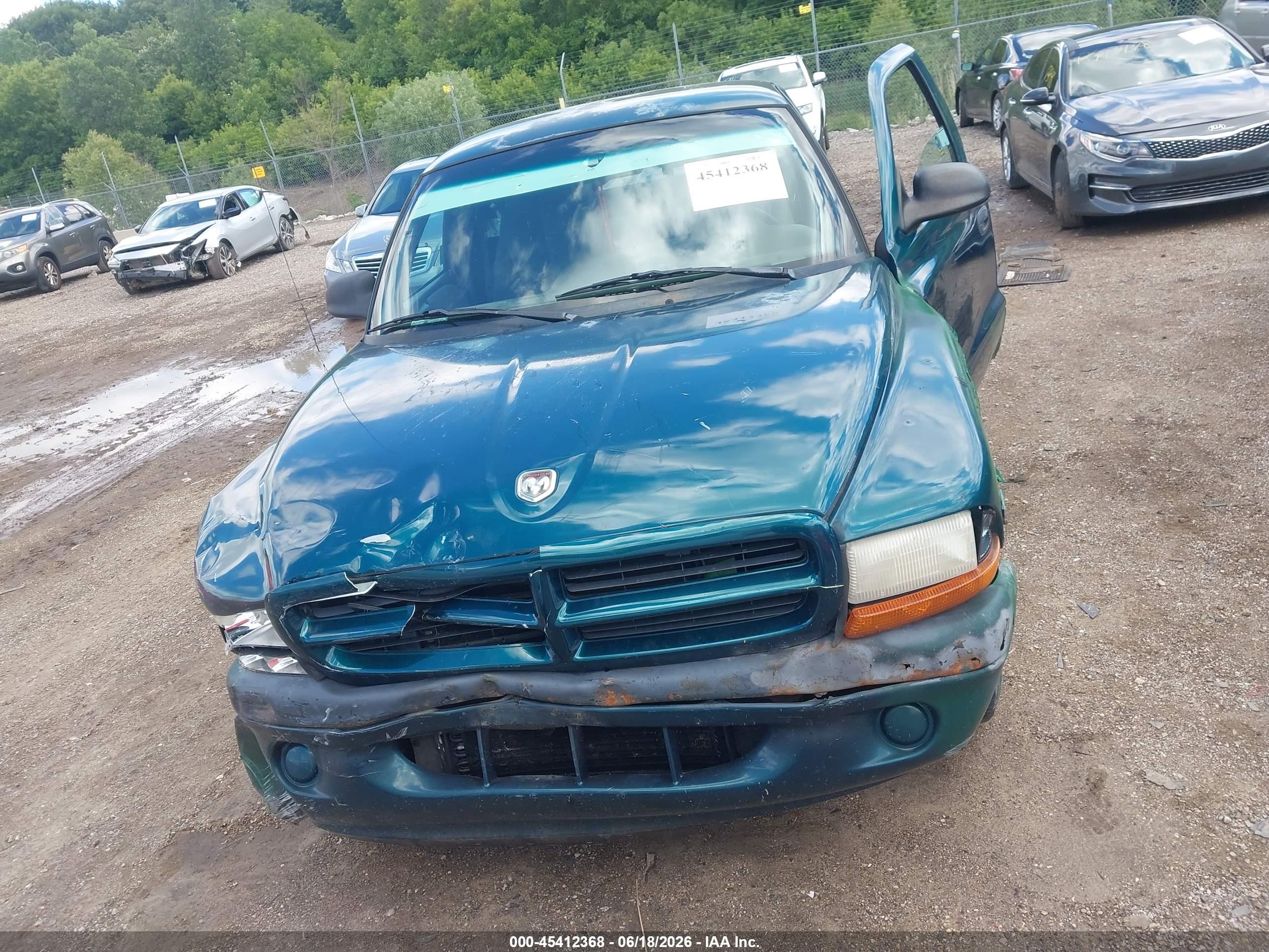 1998 Dodge Dakota Slt/sport Green vin: 1B7FL26X5WS750024