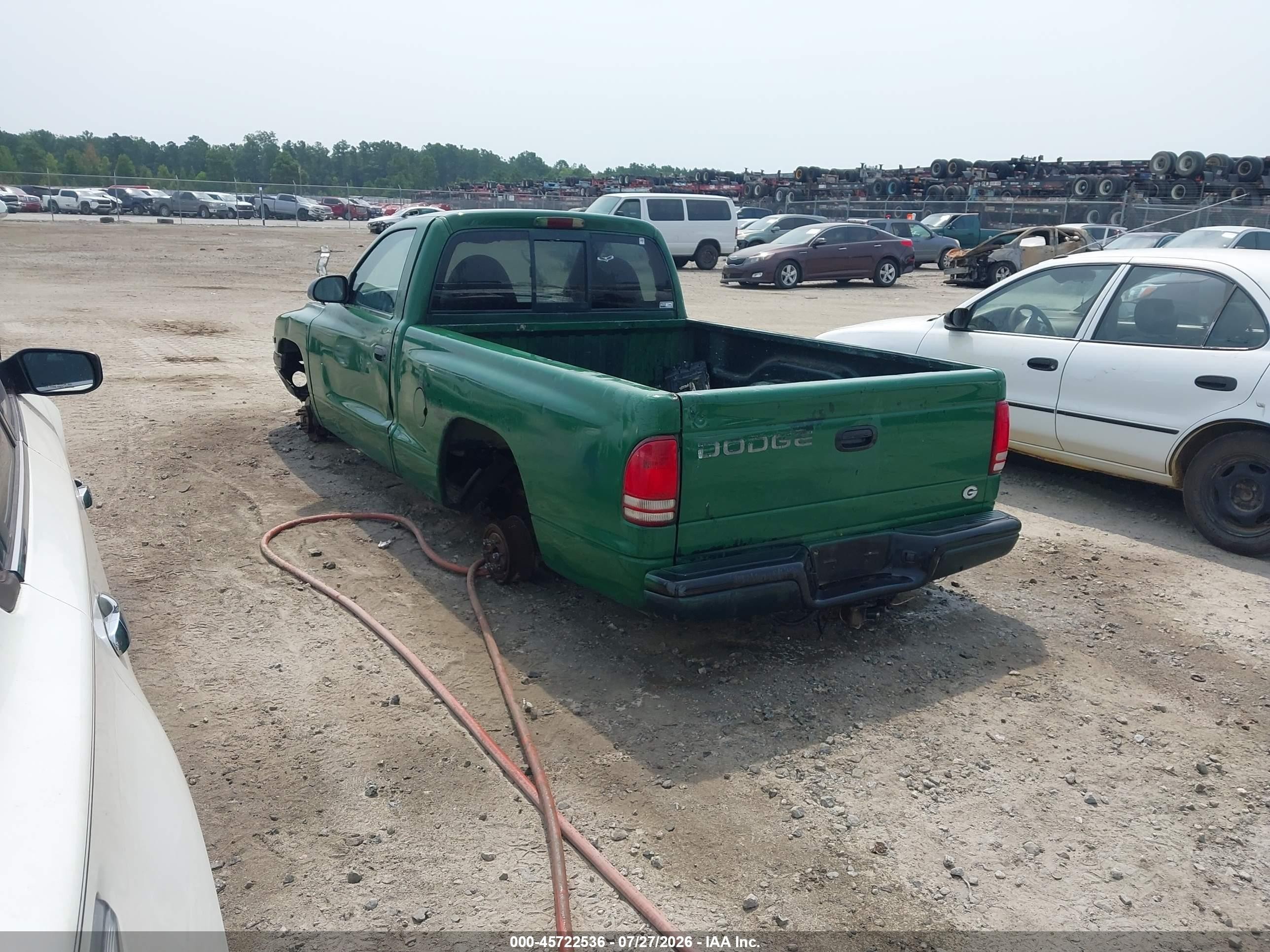1999 Dodge Dakota Slt/sport Зеленый vin: 1B7FL26X5XS271409