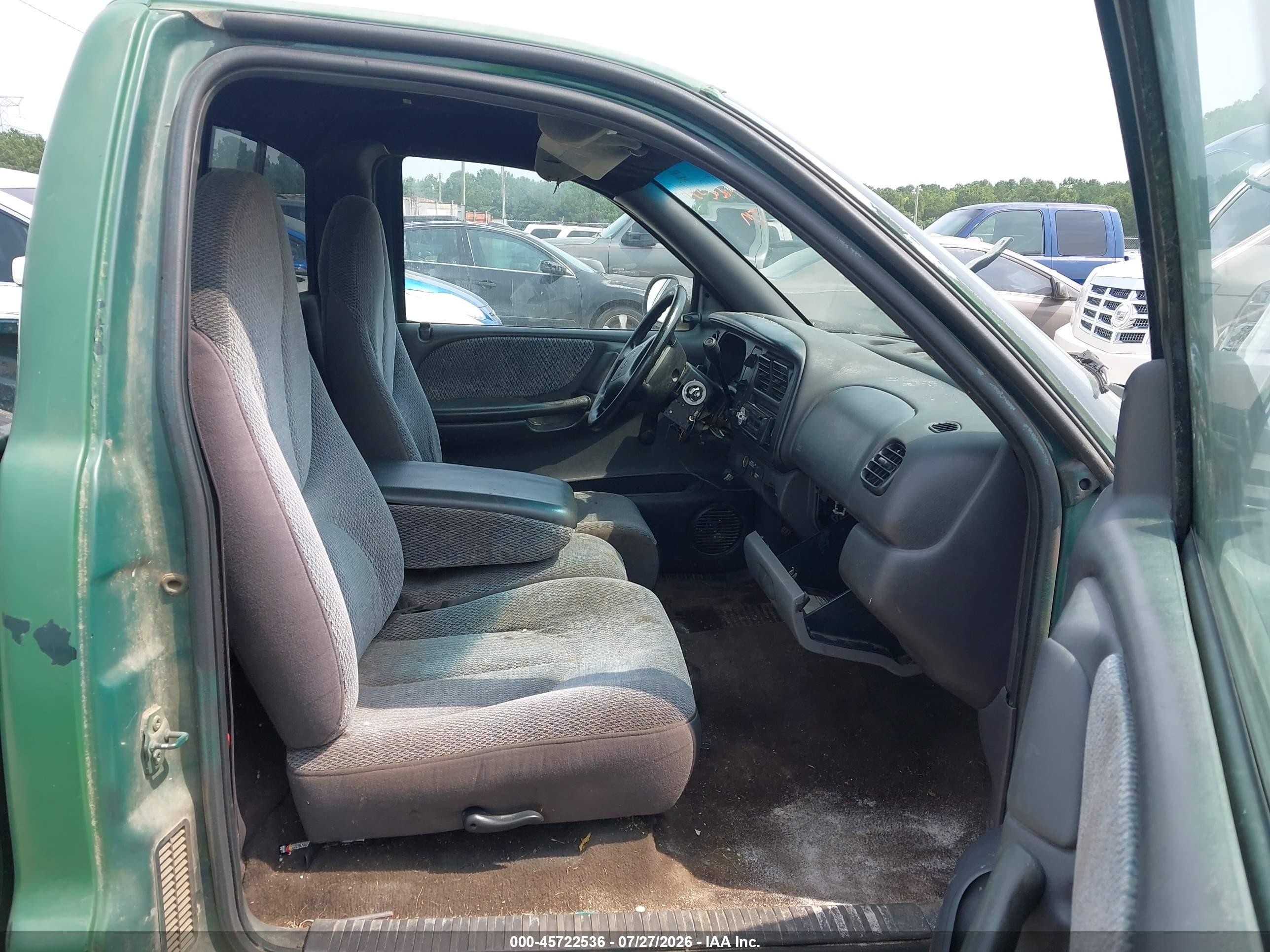 1999 Dodge Dakota Slt/sport Зеленый vin: 1B7FL26X5XS271409