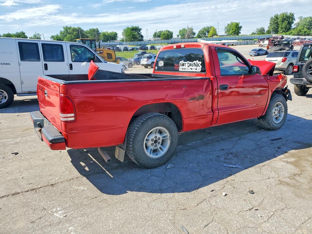 2000 Dodge Dakota Red vin: 1B7FL26X5YS548836