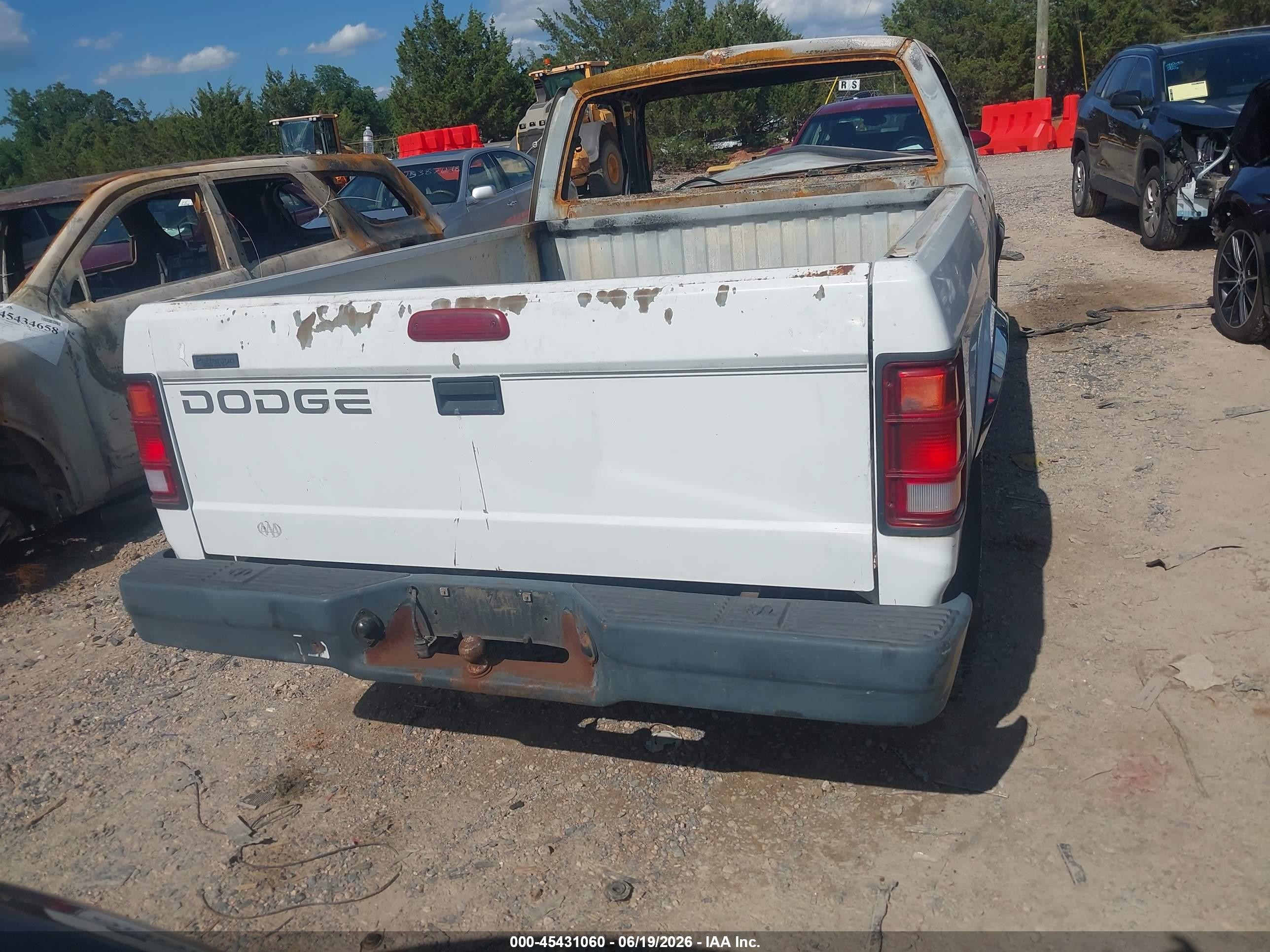 1995 Dodge Dakota   Белый vin: 1B7FL26X6SW945715