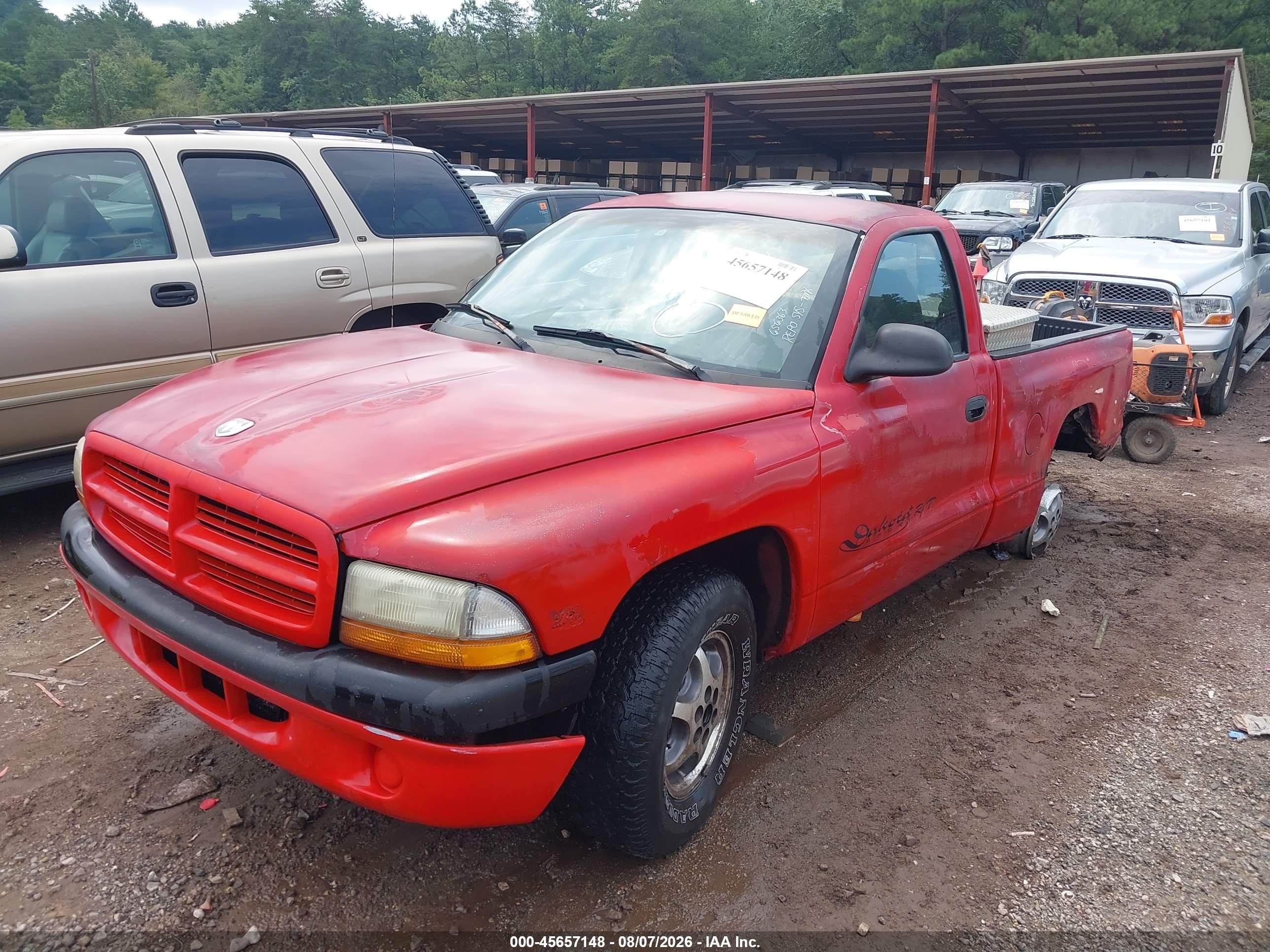 1998 Dodge Dakota Slt/sport Красный vin: 1B7FL26X6WS656363